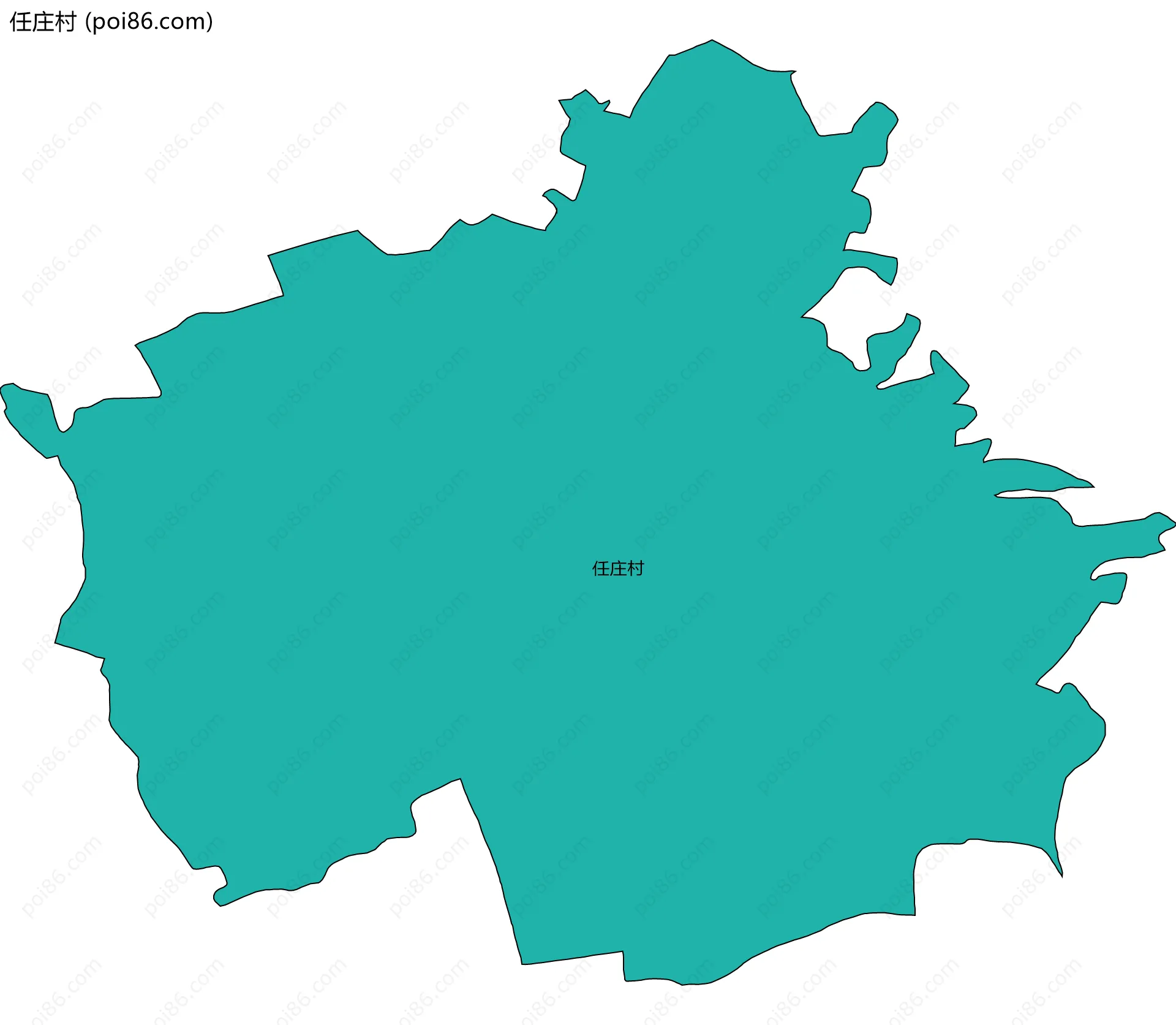 任庄村边界地图