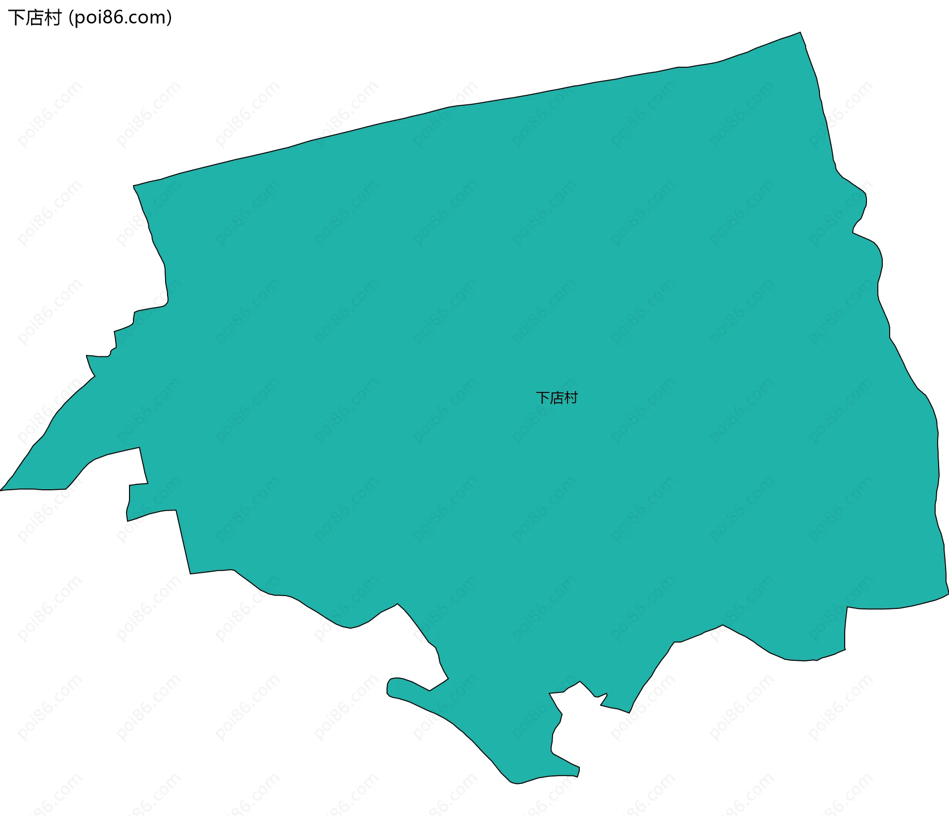 下店村边界地图