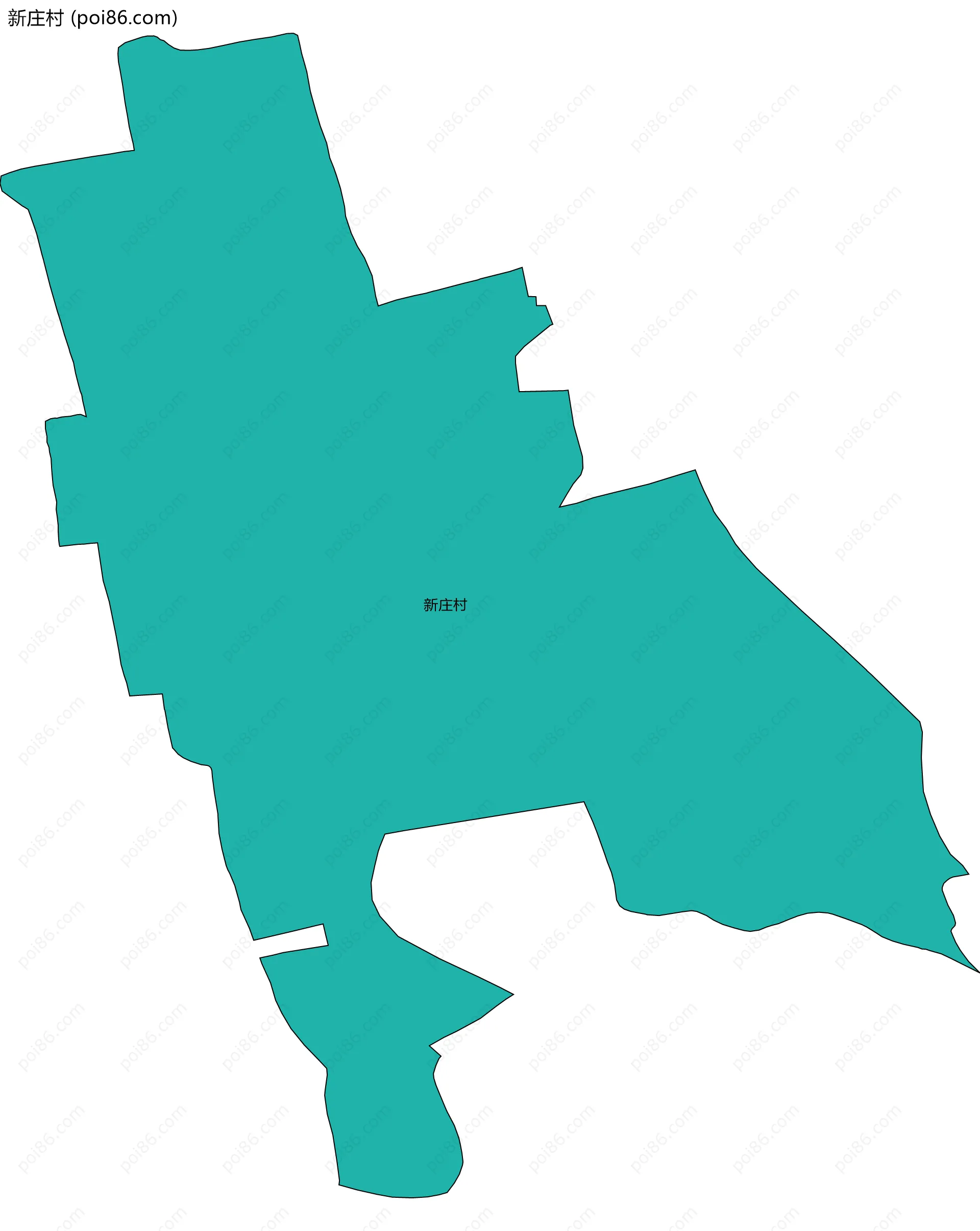 新庄村边界地图