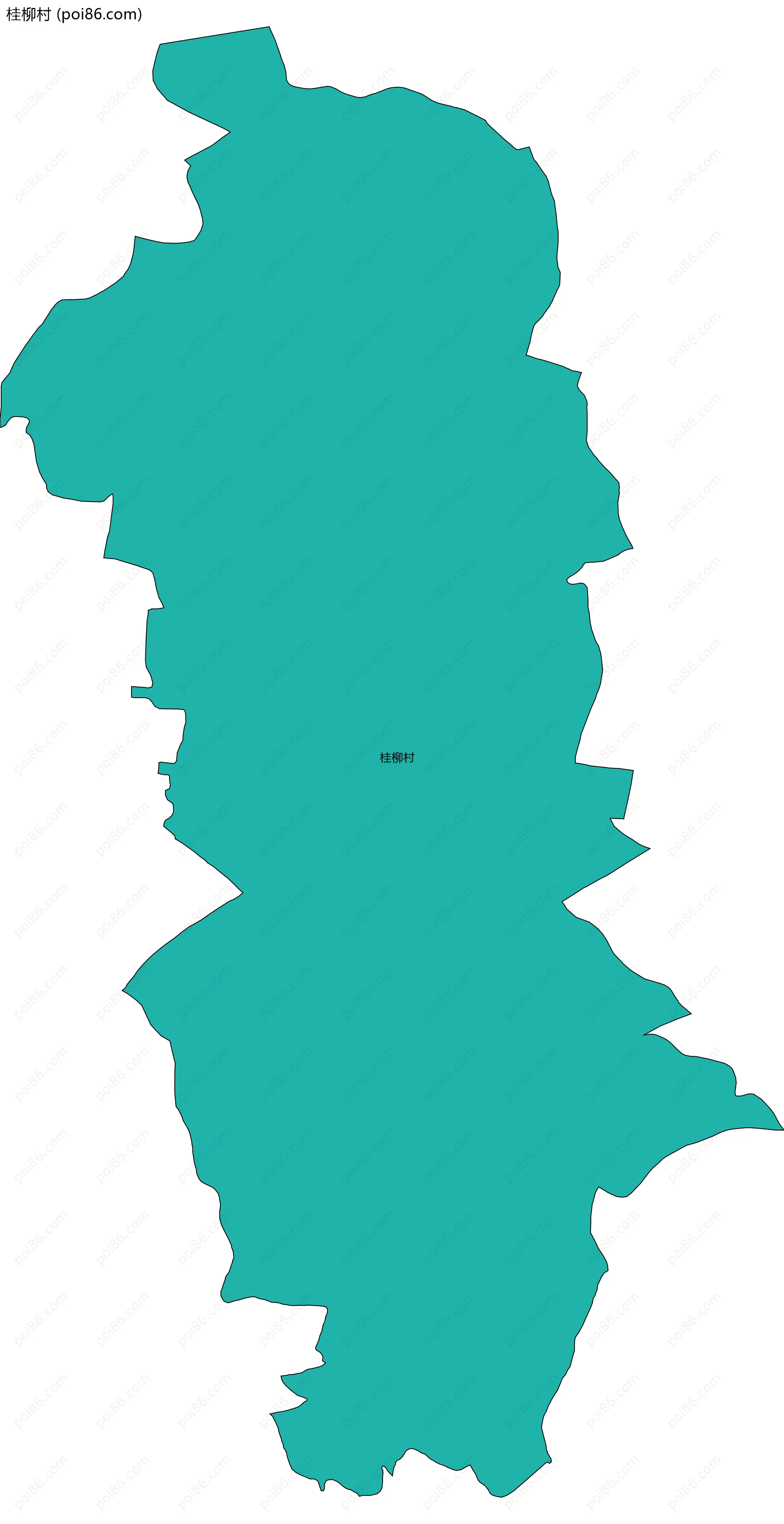 桂柳村边界地图