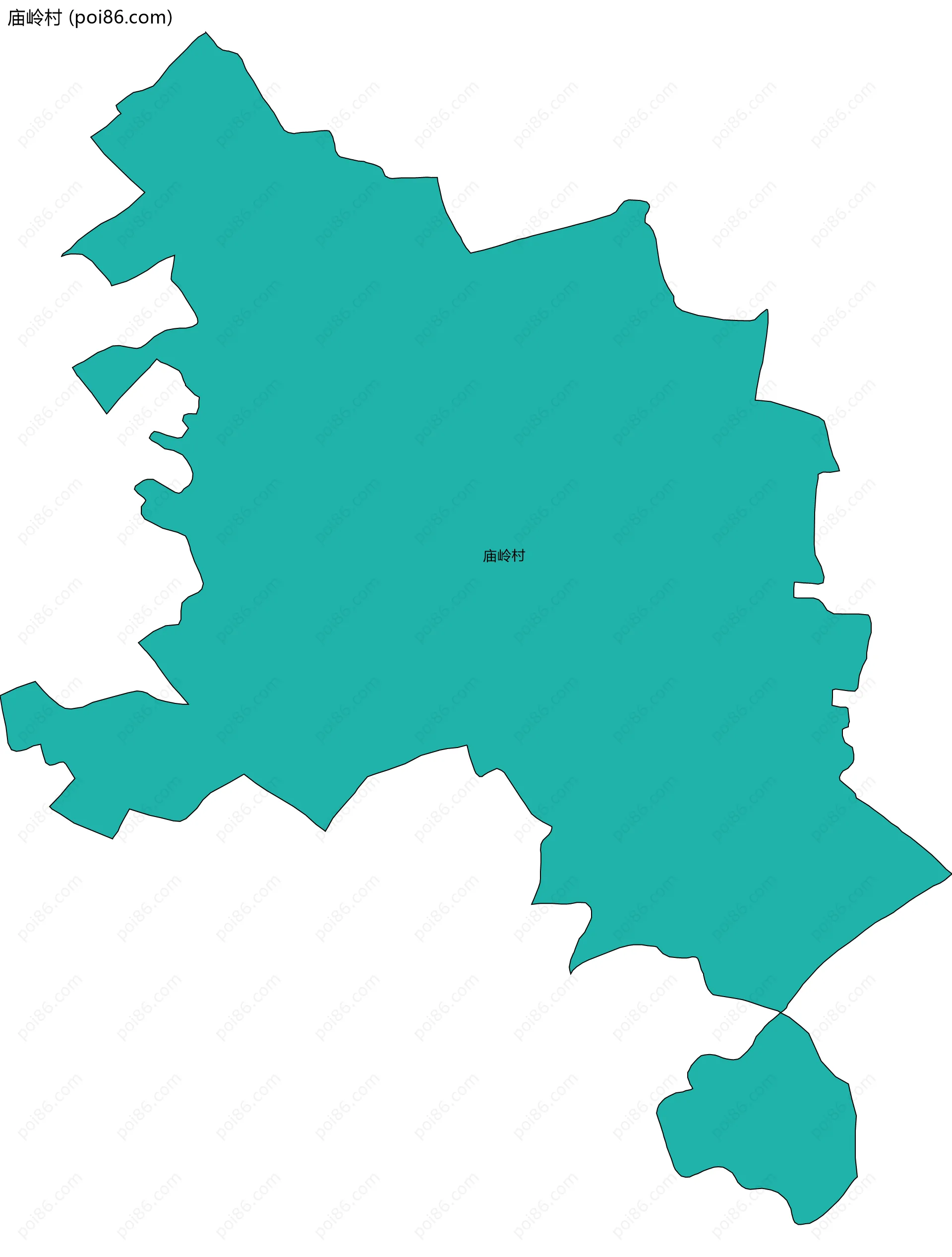 庙岭村边界地图