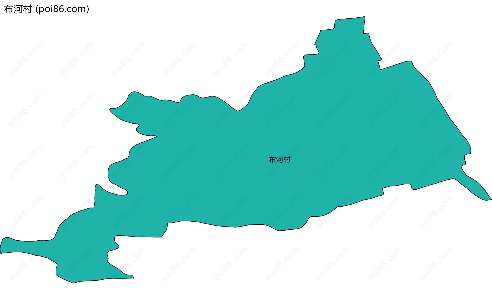 布河村边界地图