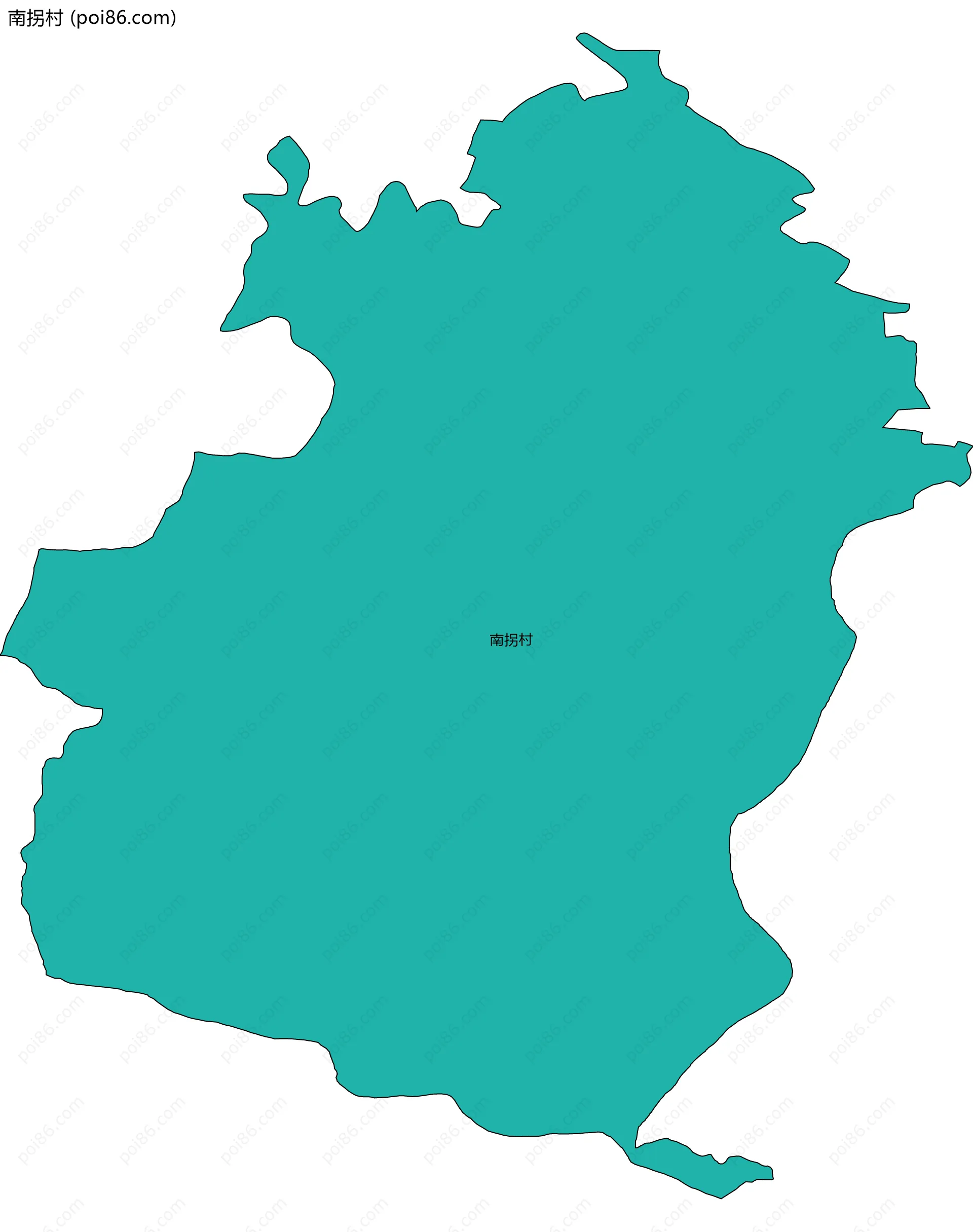 南拐村边界地图