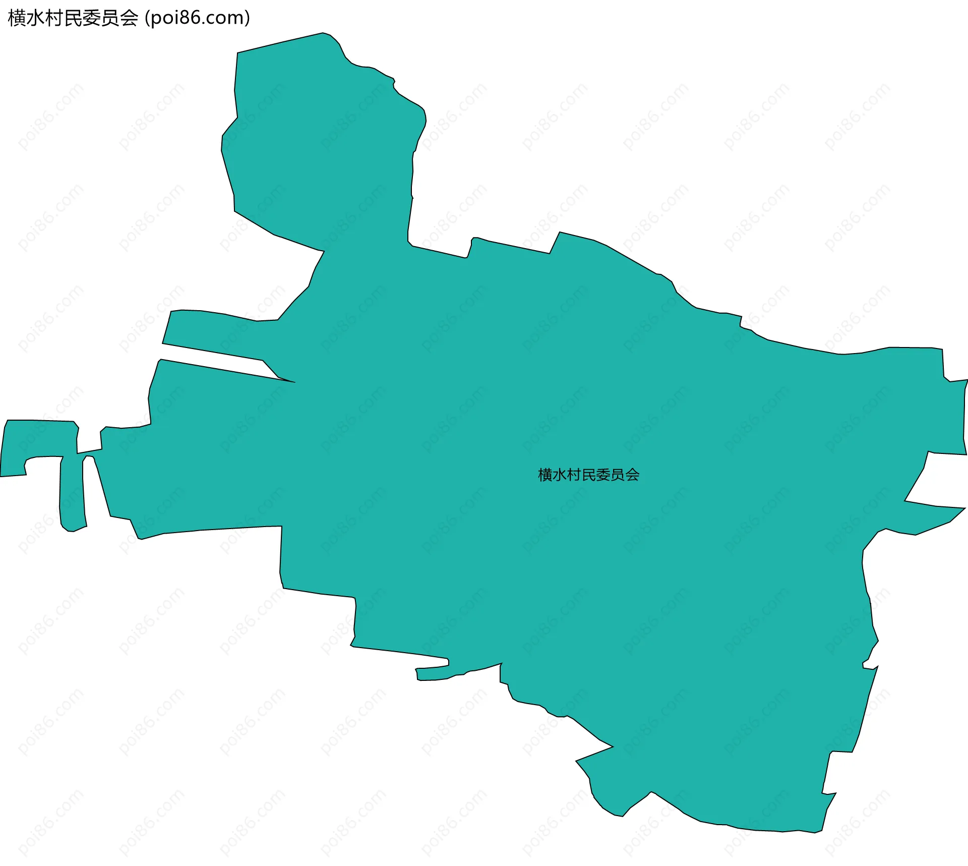 横水村民委员会边界地图