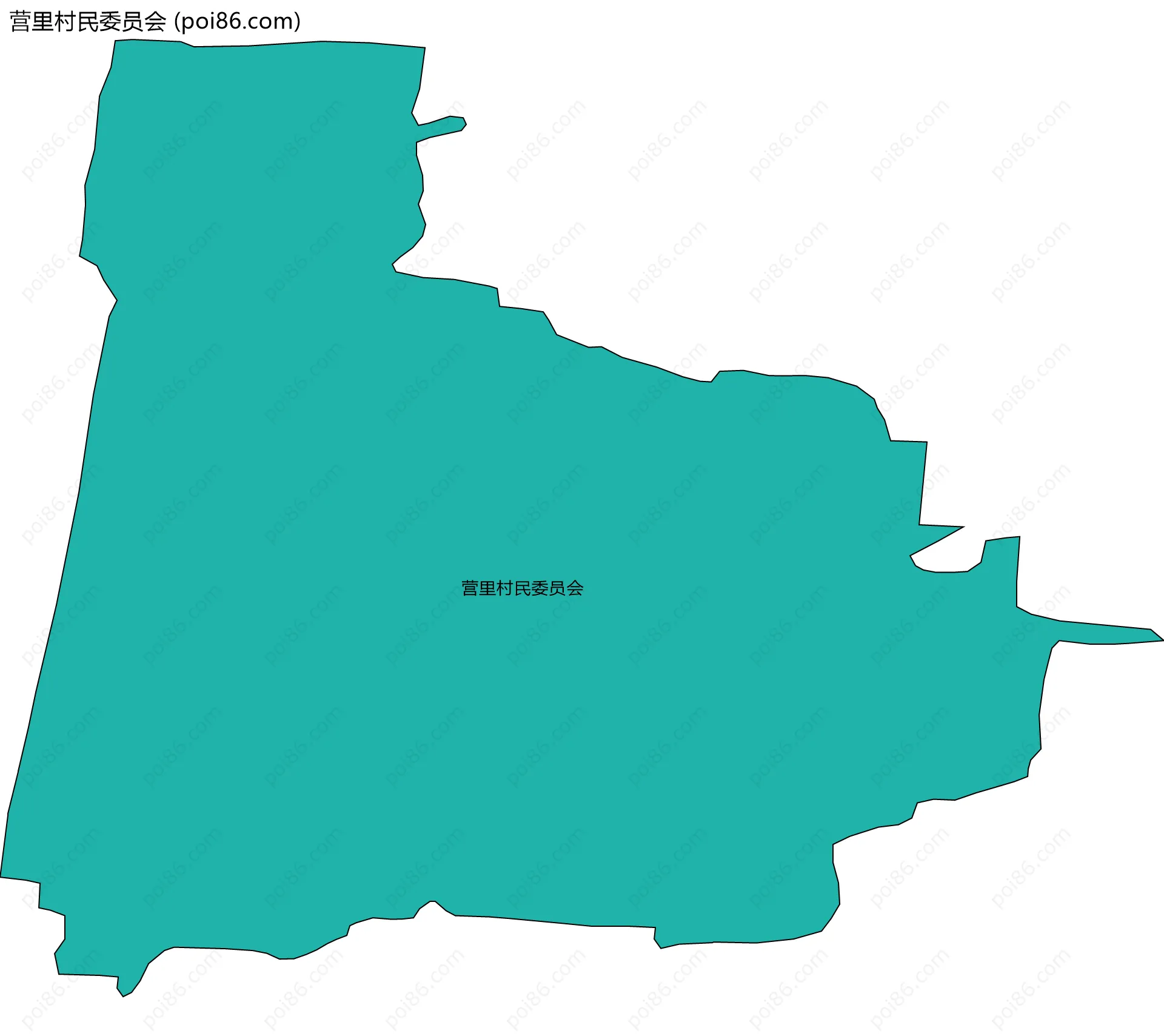 营里村民委员会边界地图