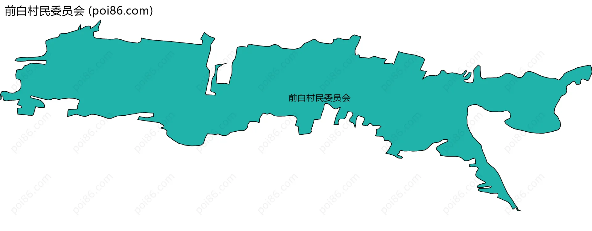 前白村民委员会边界地图