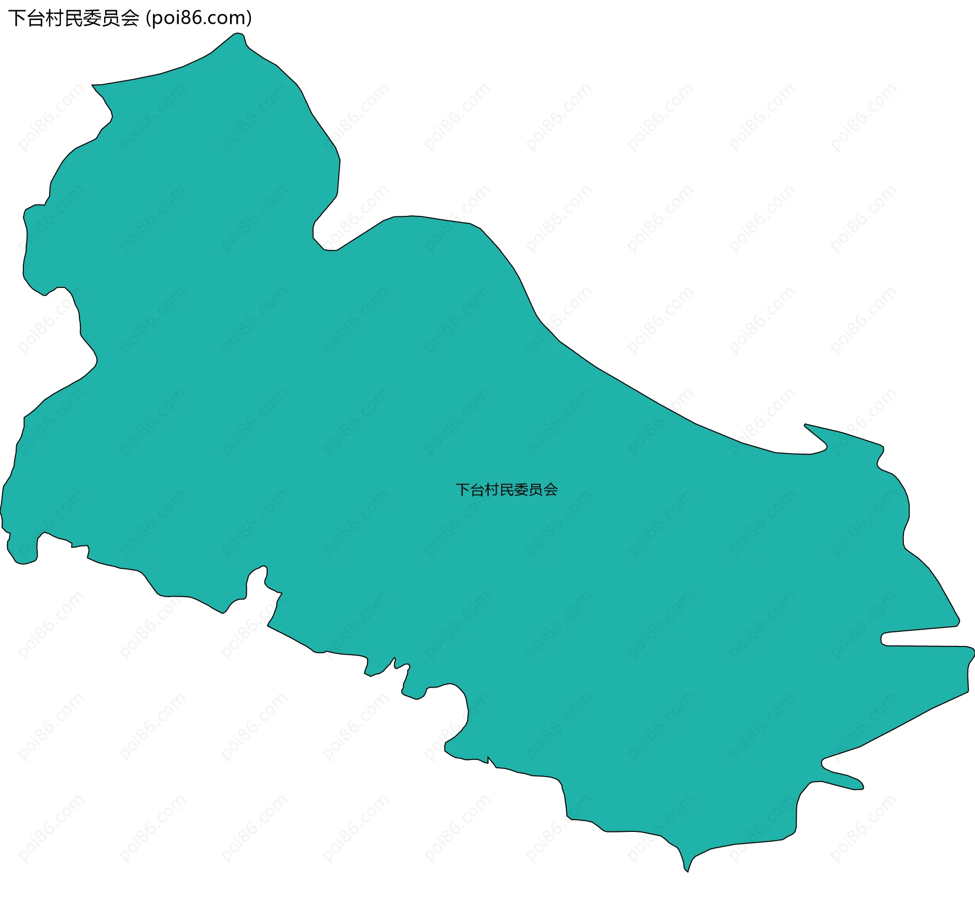 下台村民委员会边界地图
