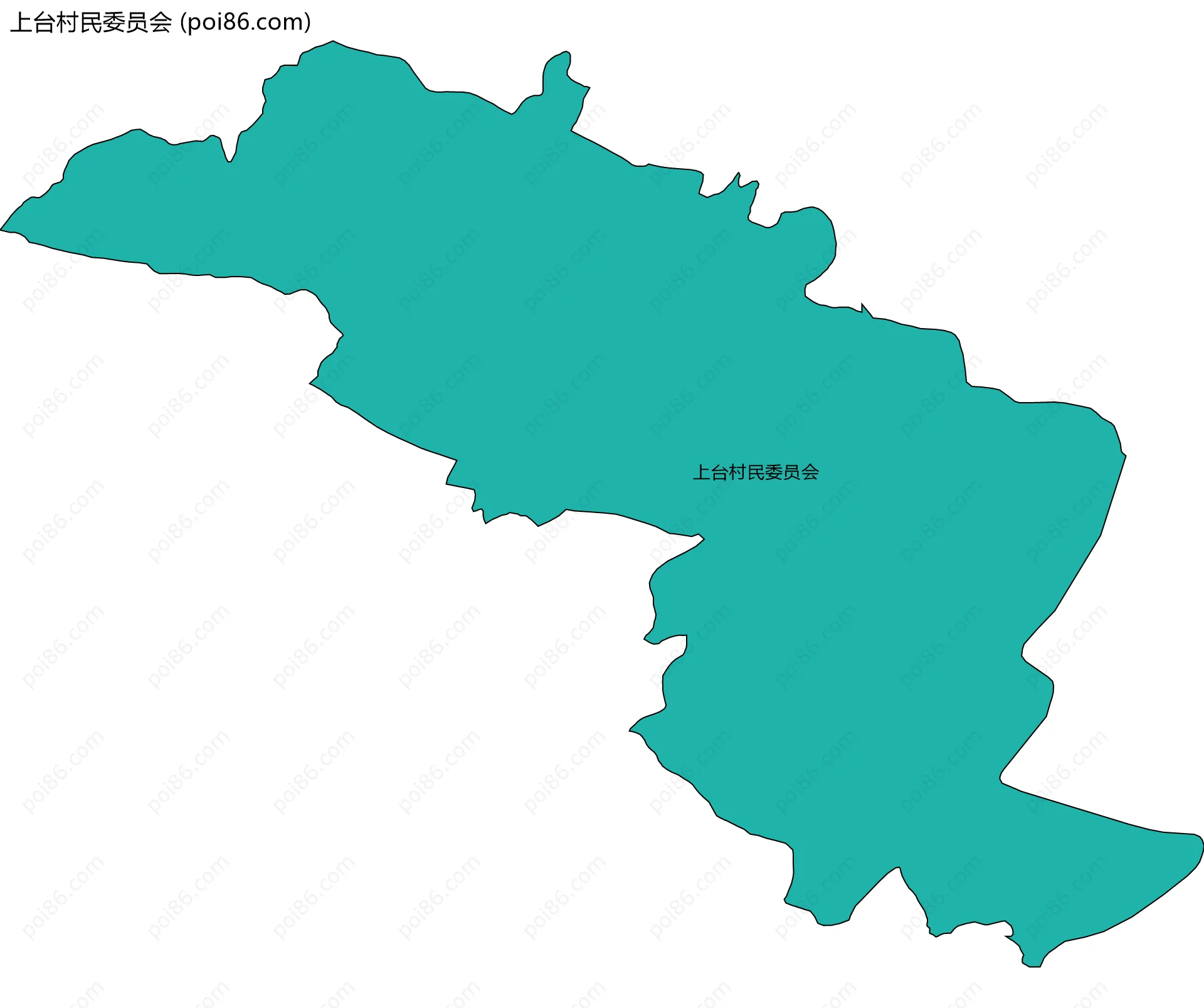 上台村民委员会边界地图