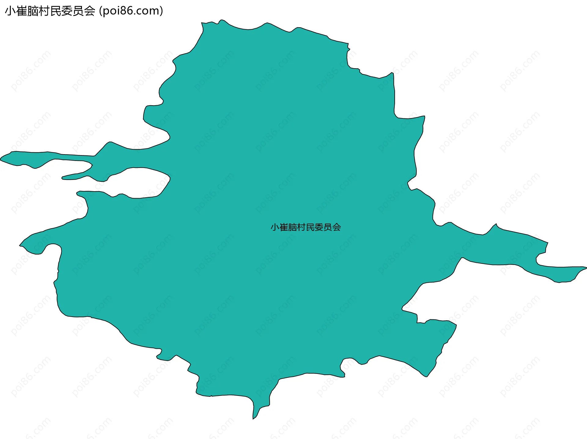 小崔脑村民委员会边界地图