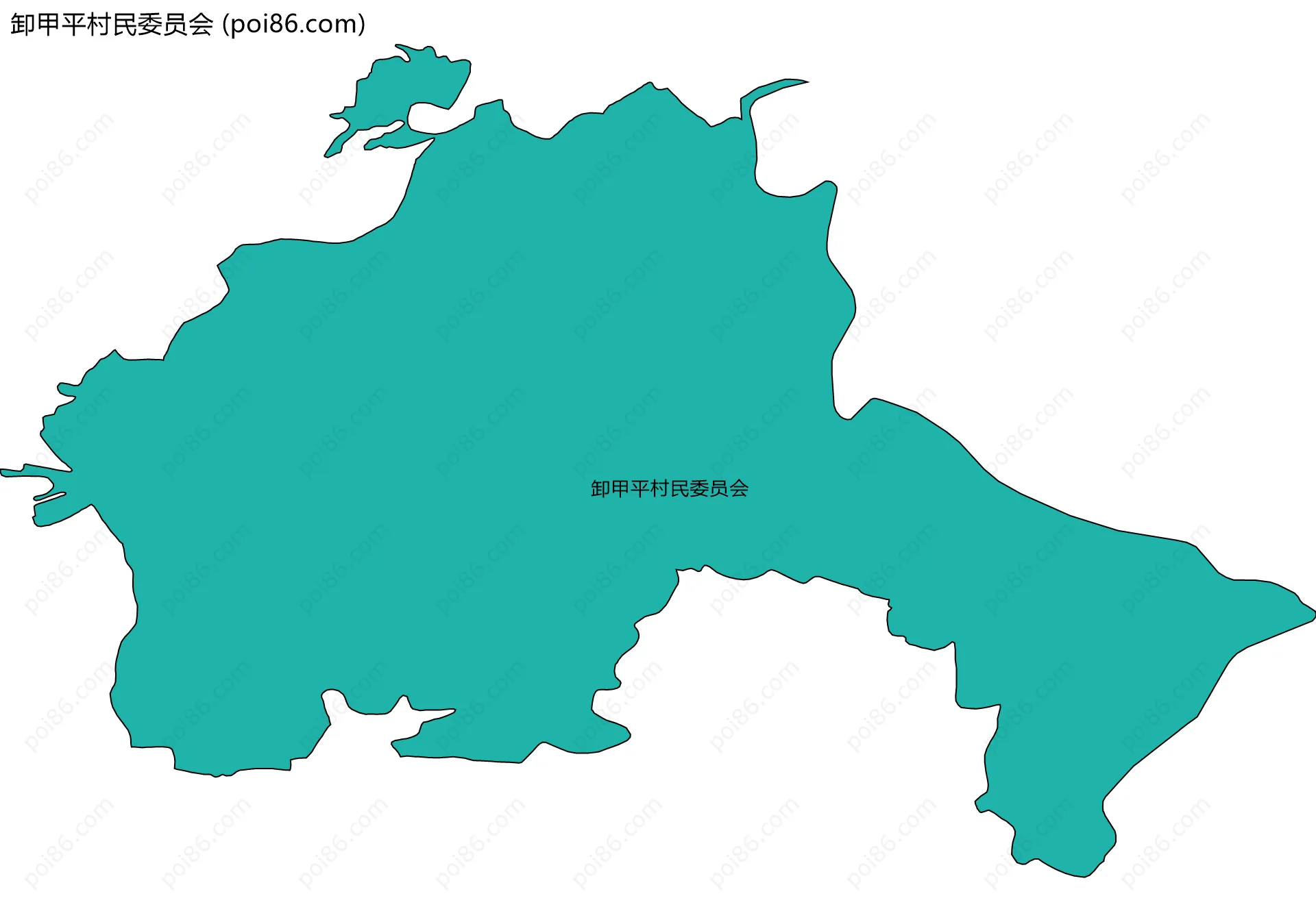 卸甲平村民委员会边界地图