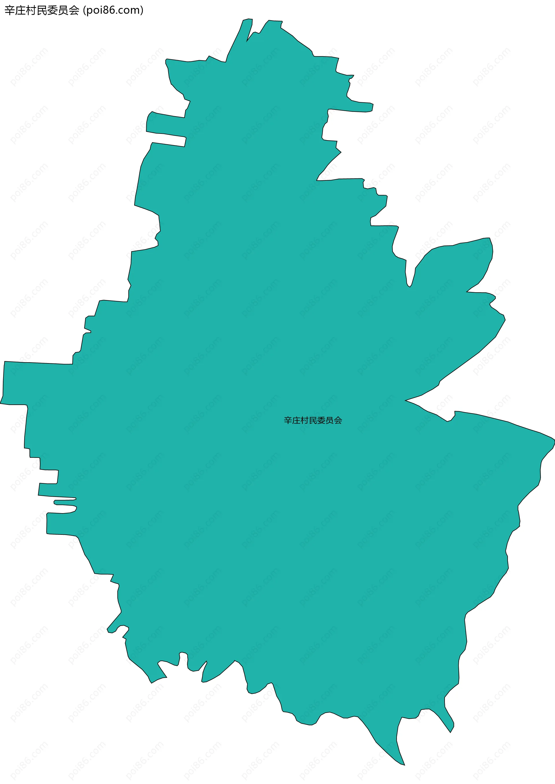 辛庄村民委员会边界地图