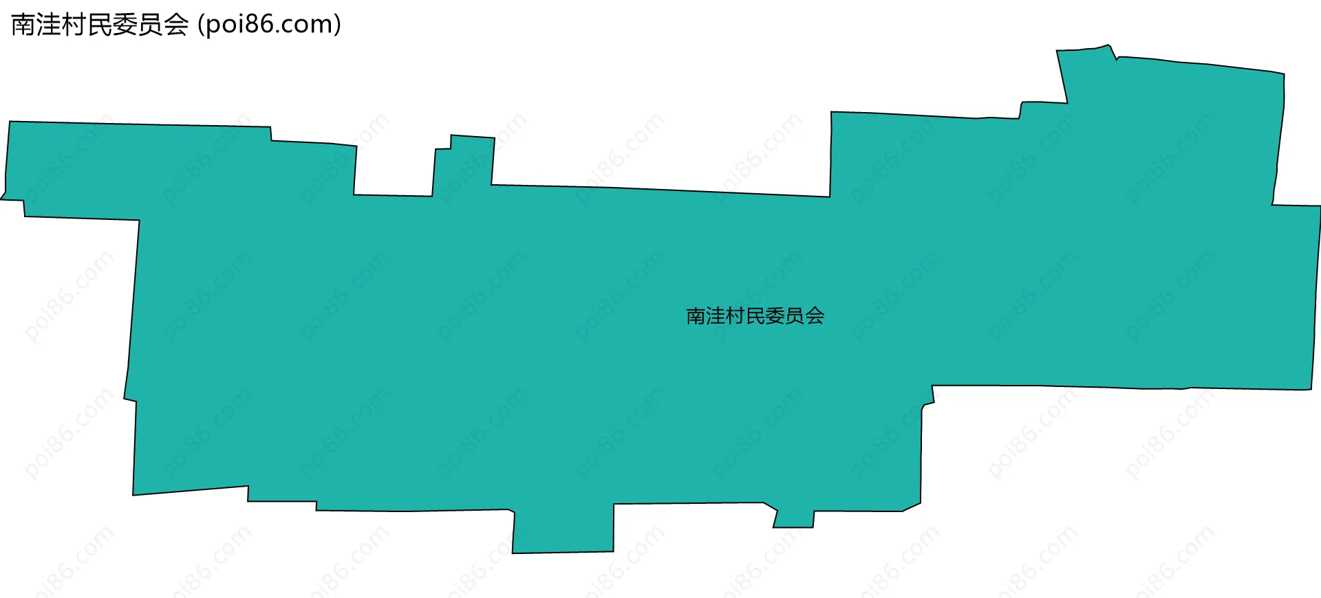 南洼村民委员会边界地图