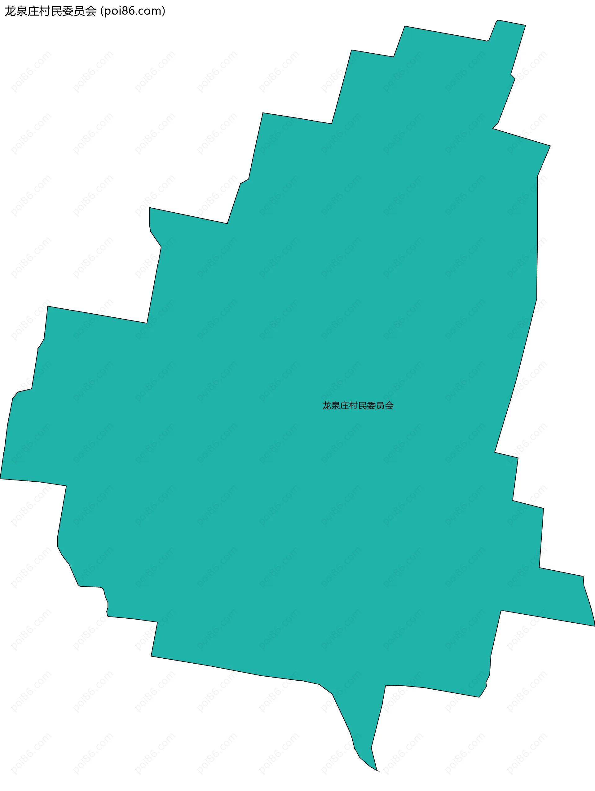 龙泉庄村民委员会边界地图