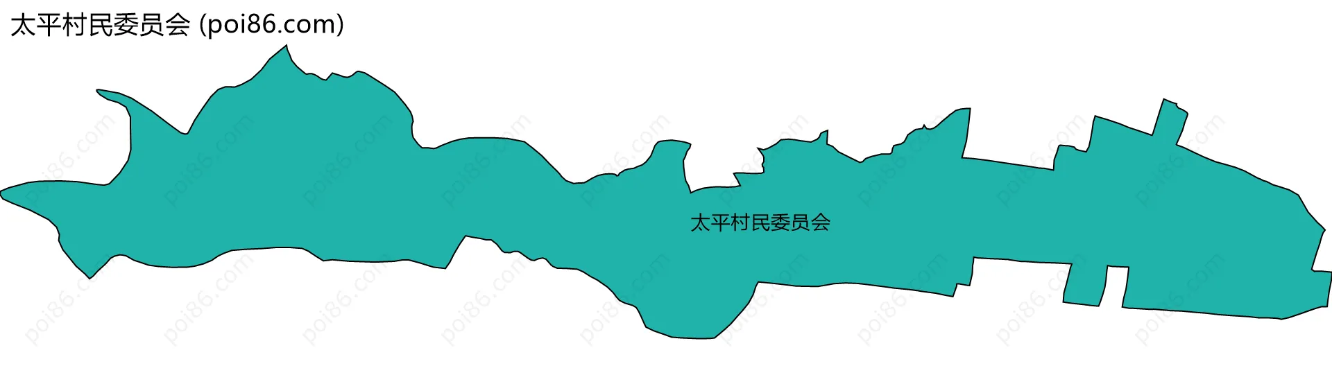 太平村民委员会边界地图