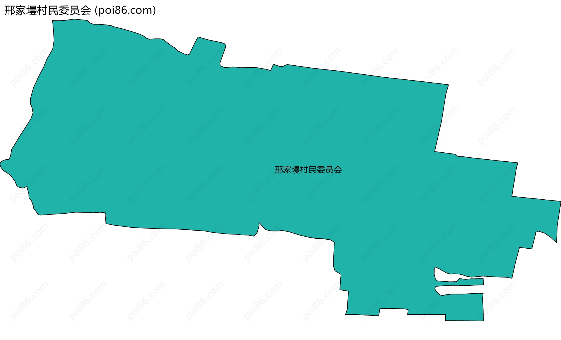 邢家墁村民委员会边界地图