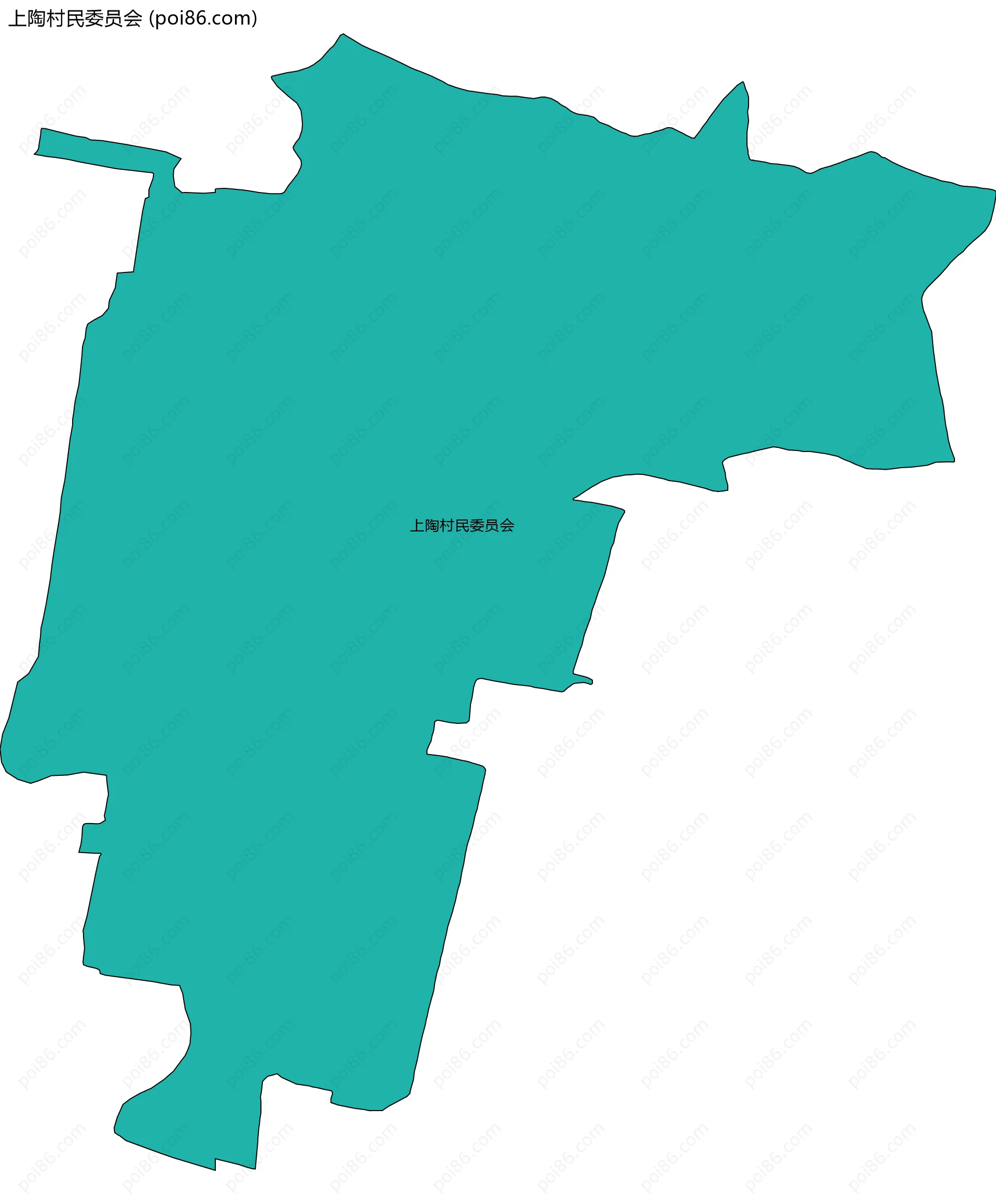 上陶村民委员会边界地图