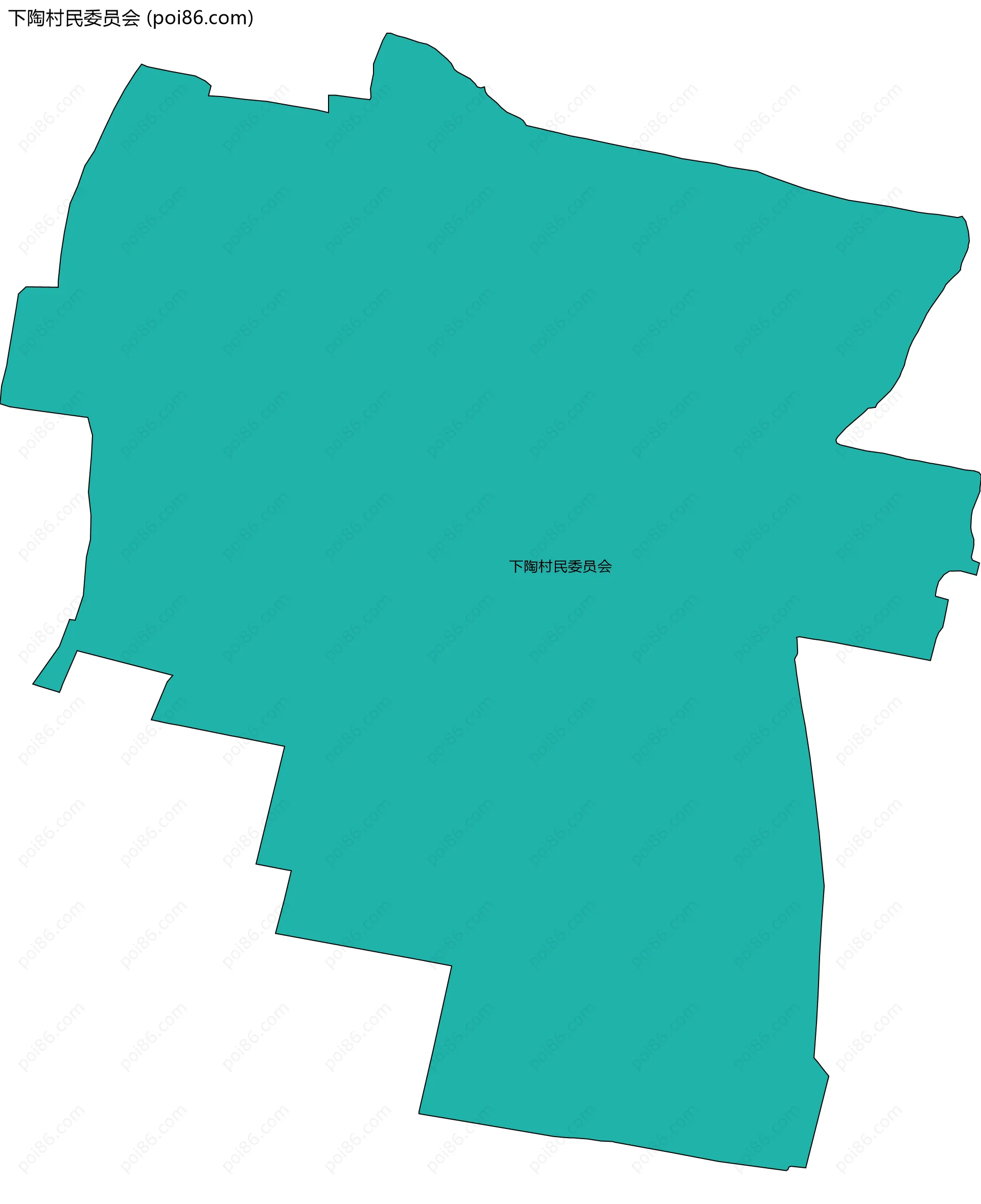 下陶村民委员会边界地图