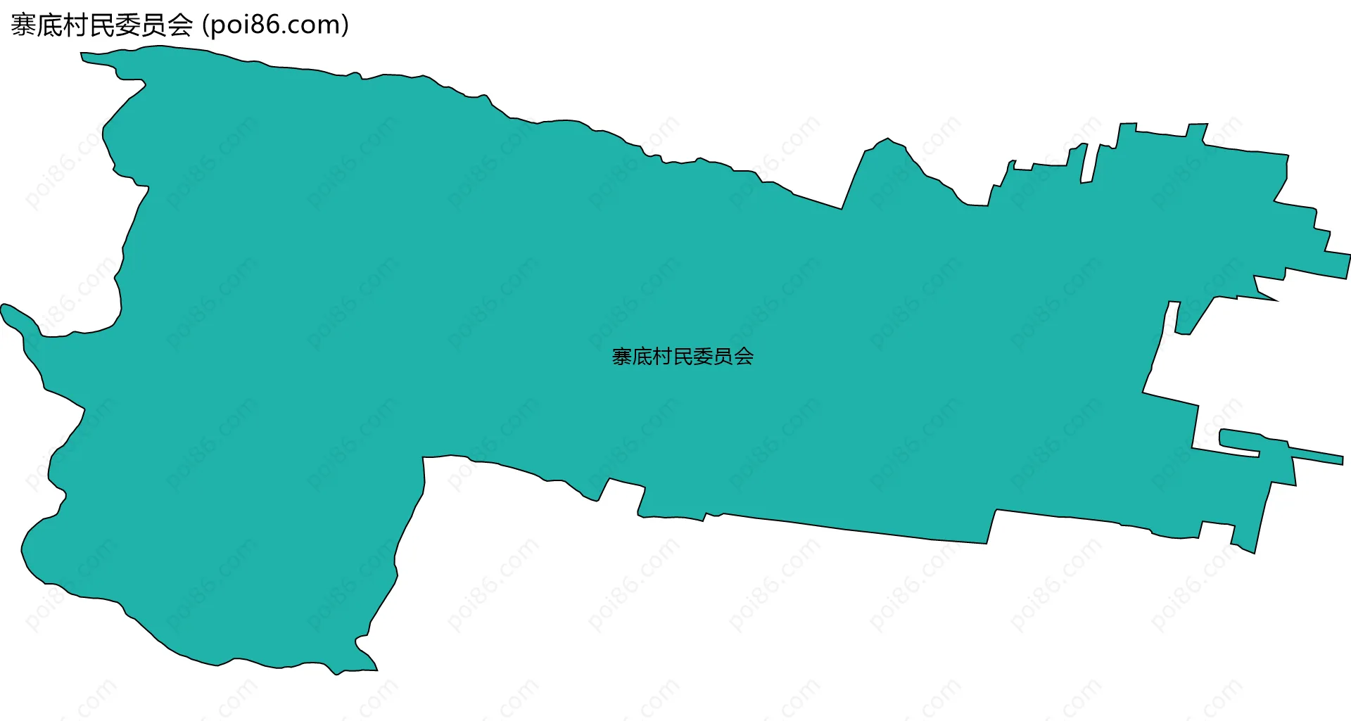 寨底村民委员会边界地图