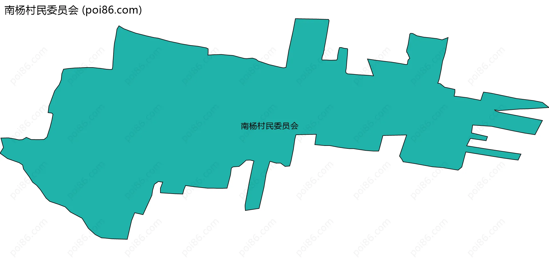 南杨村民委员会边界地图