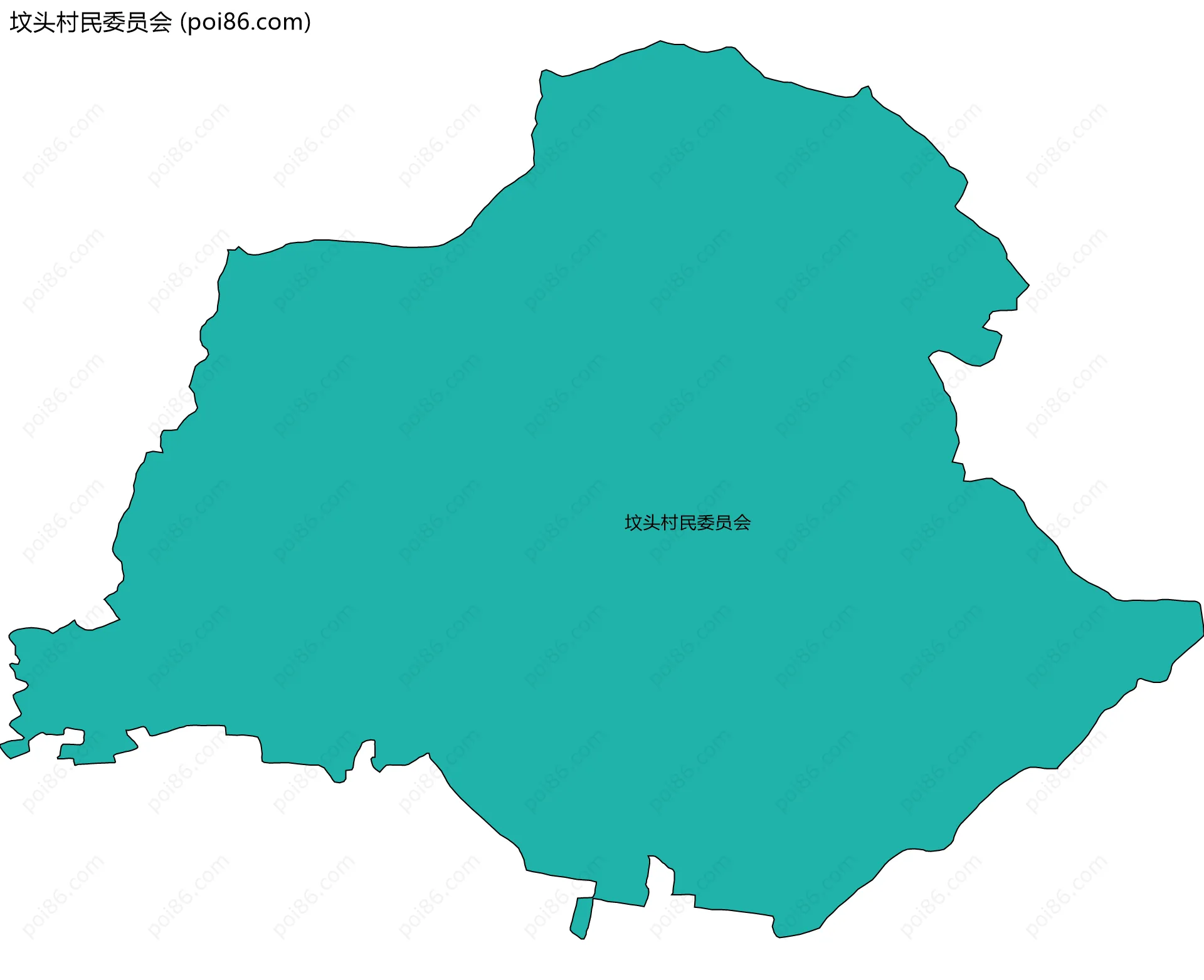 坟头村民委员会边界地图