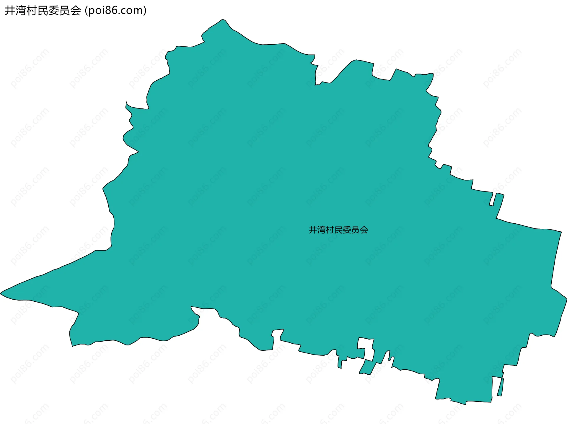 井湾村民委员会边界地图