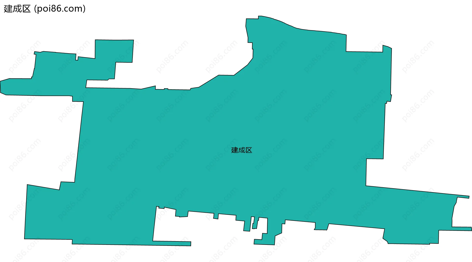 建成区边界地图