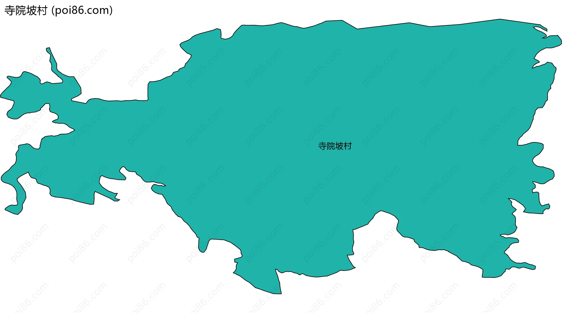 寺院坡村边界地图