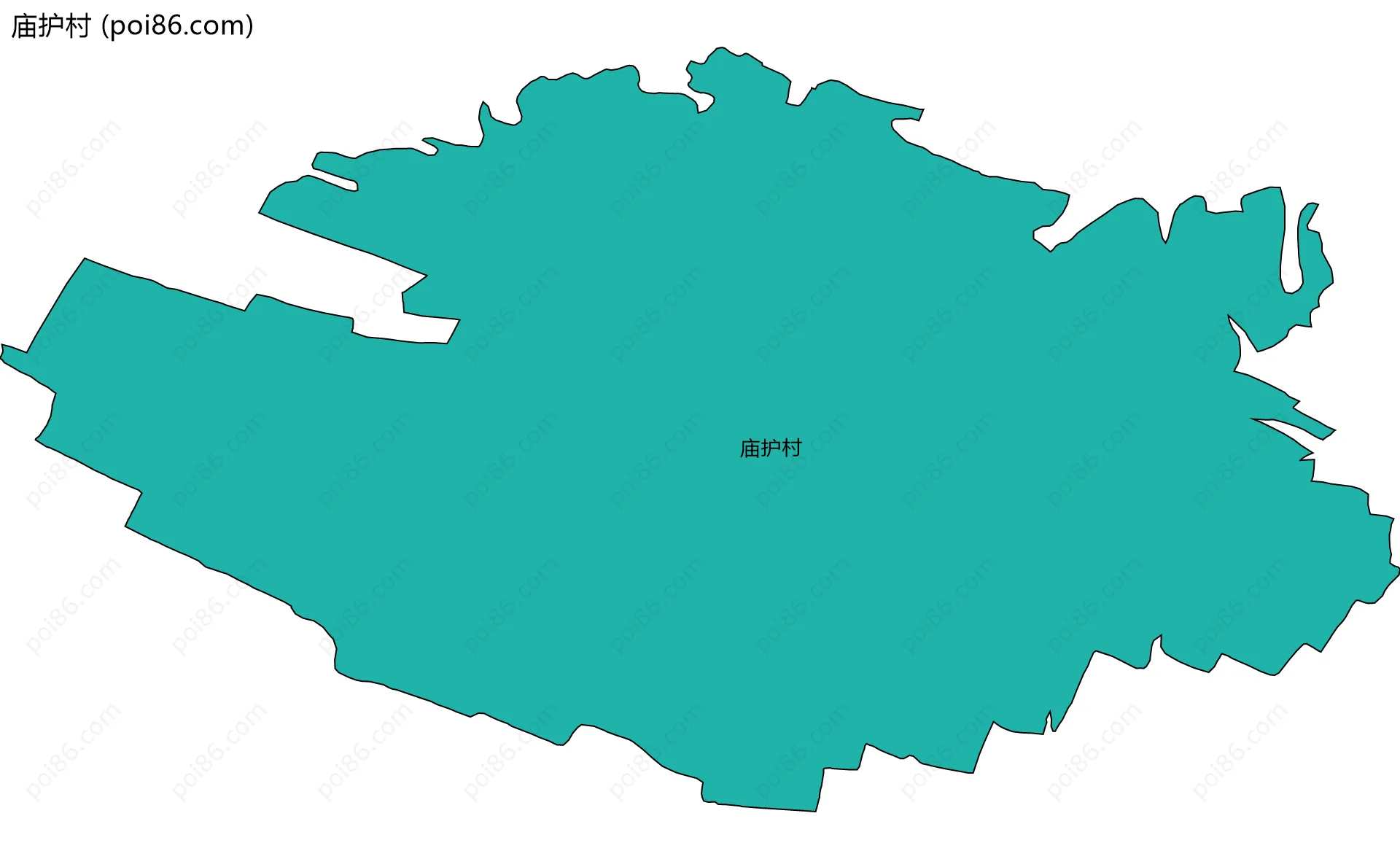 庙护村边界地图