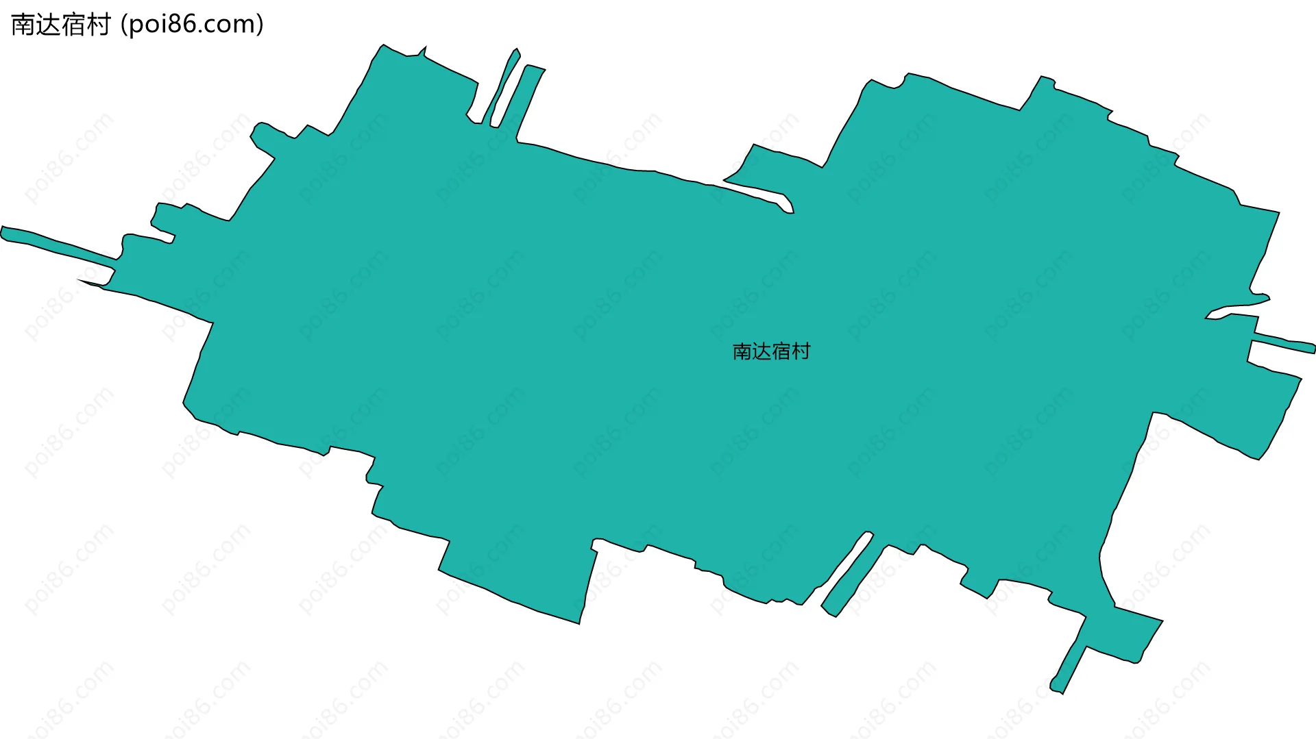 南达宿村边界地图