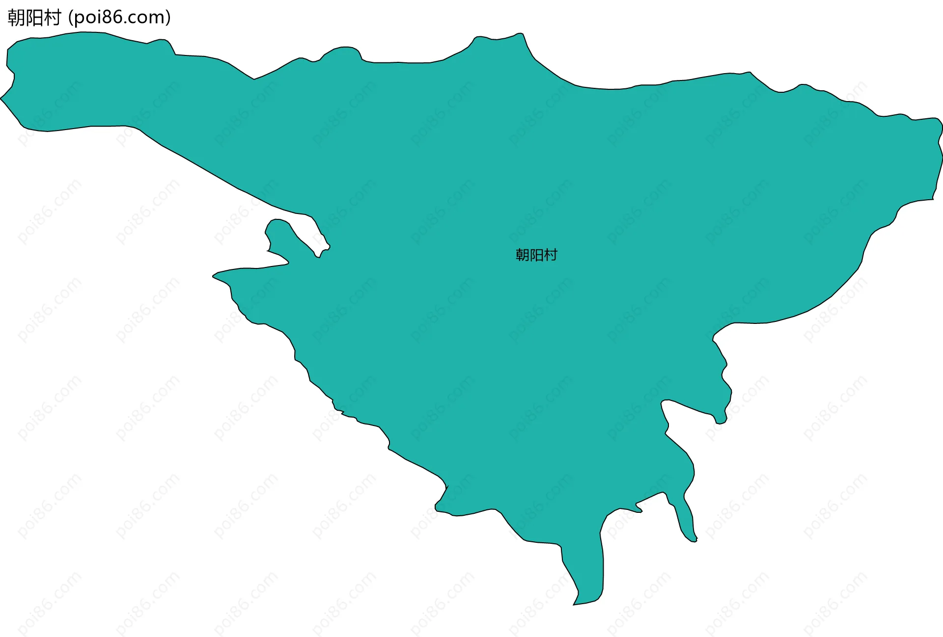 朝阳村边界地图