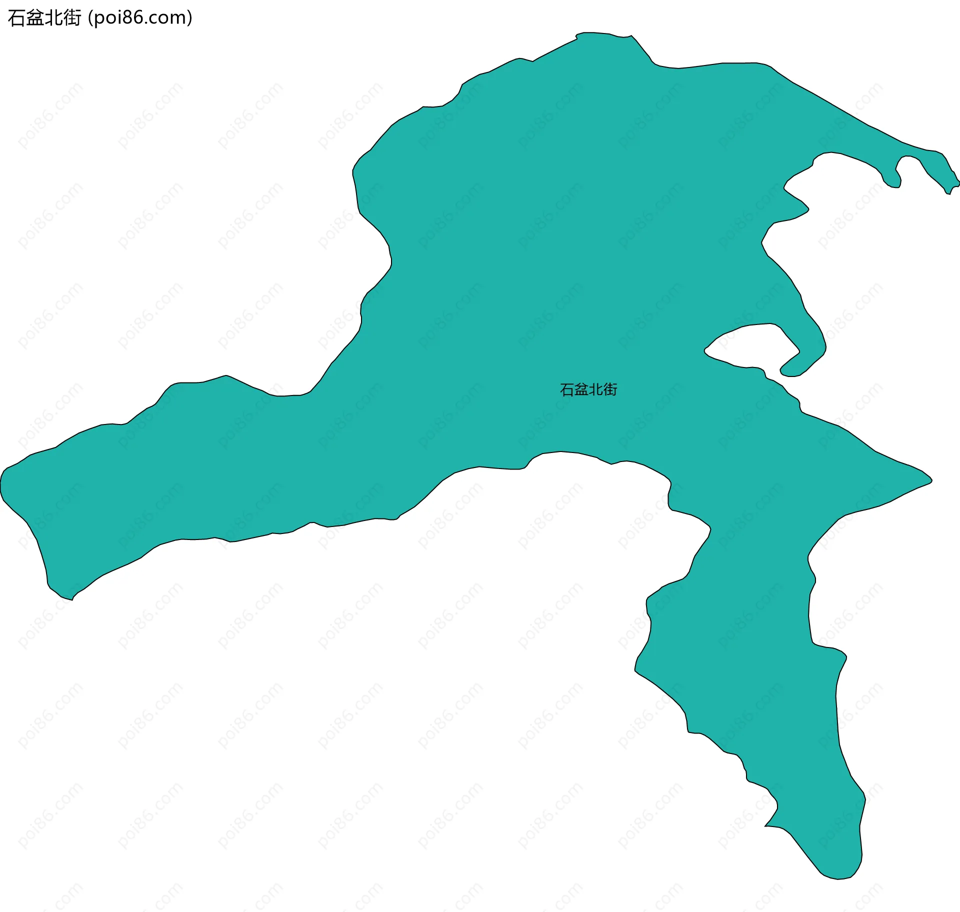 石盆北街边界地图