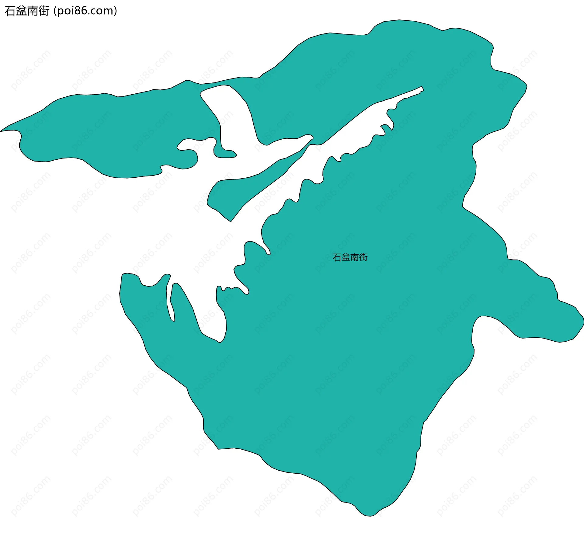石盆南街边界地图