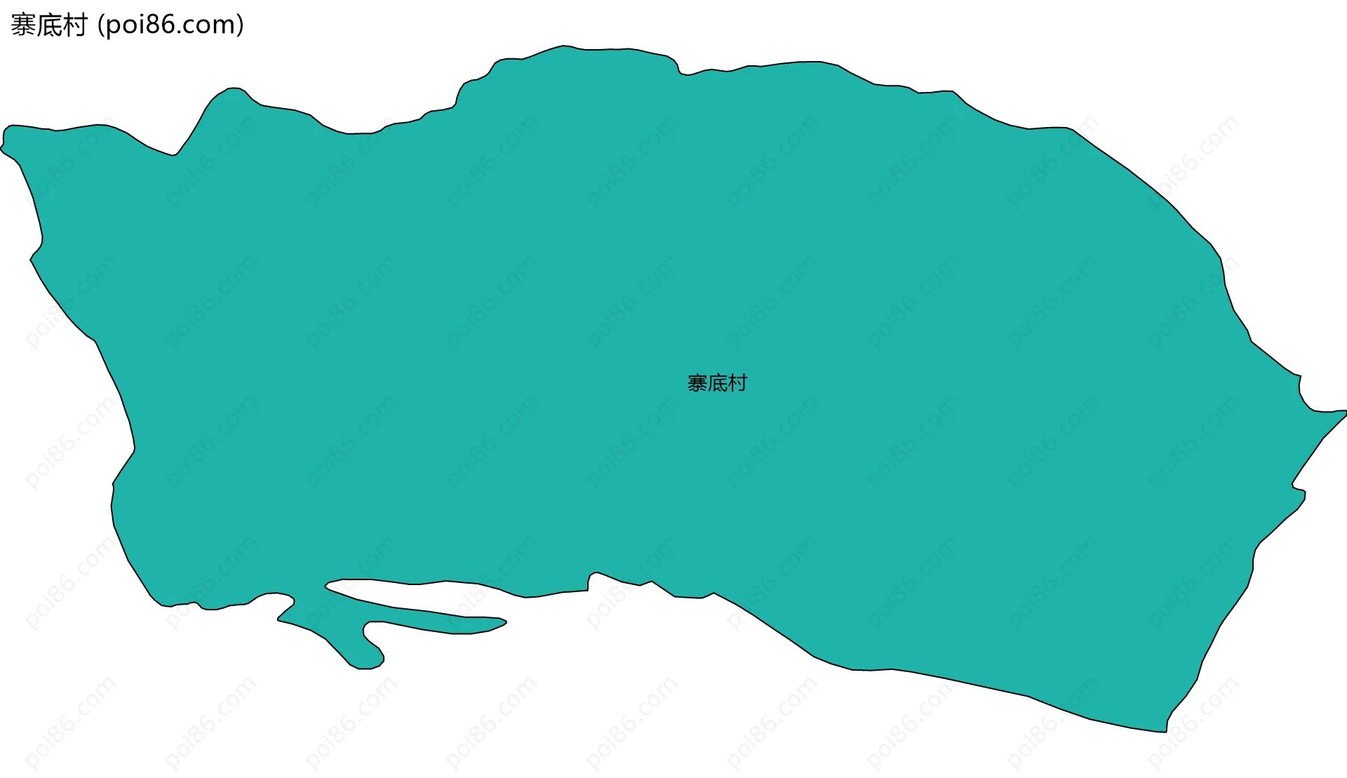 寨底村边界地图