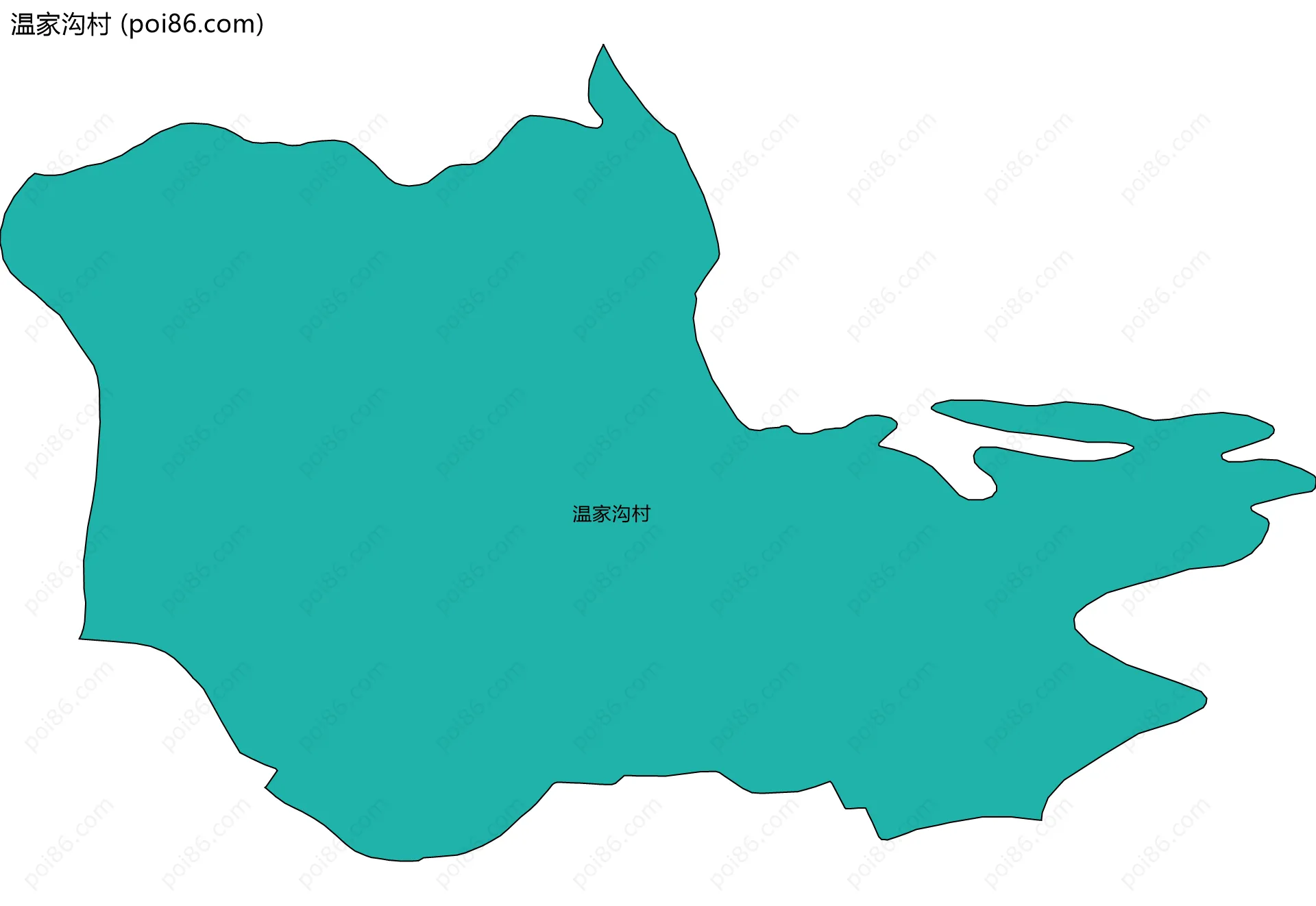 温家沟村边界地图
