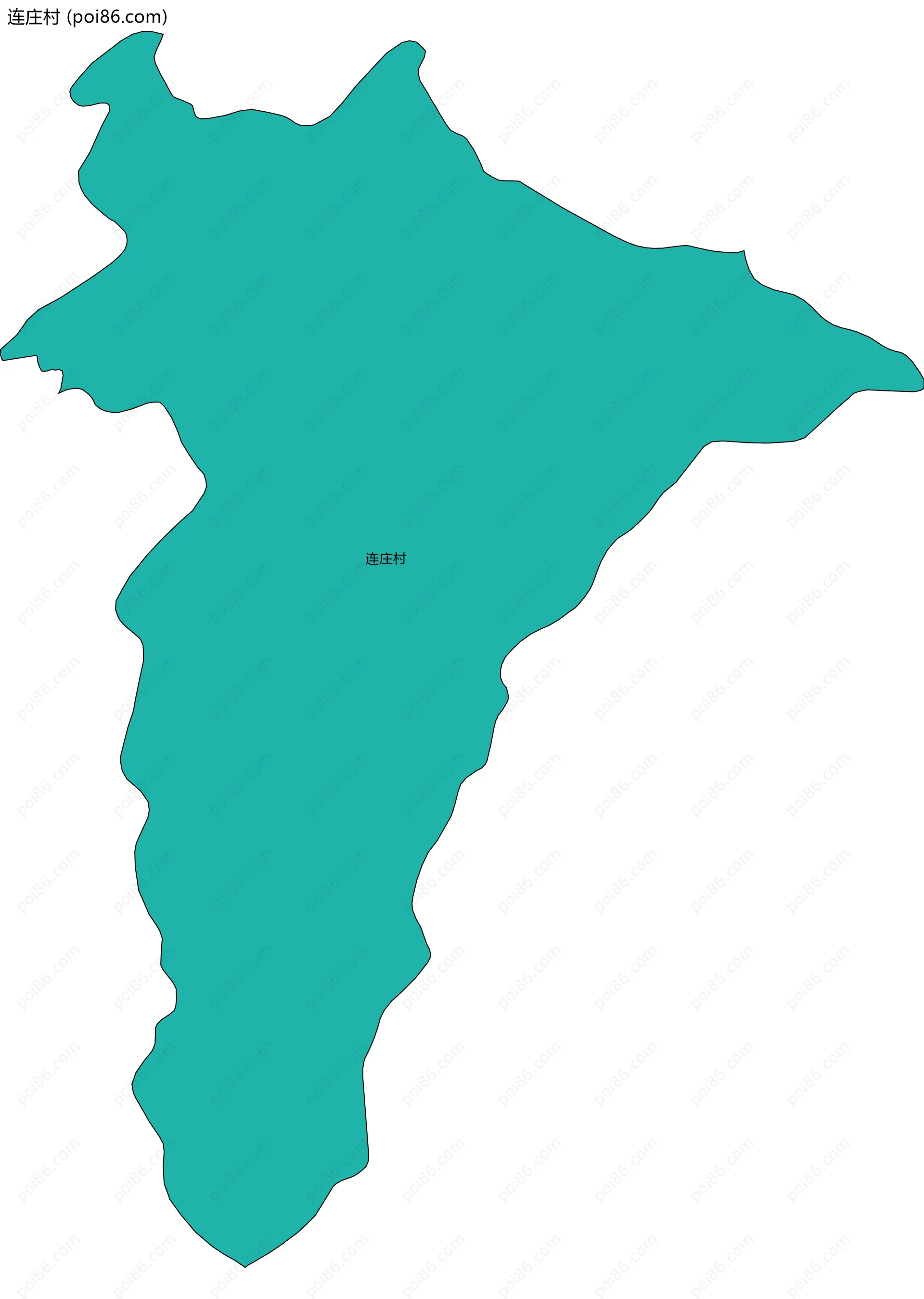 连庄村边界地图