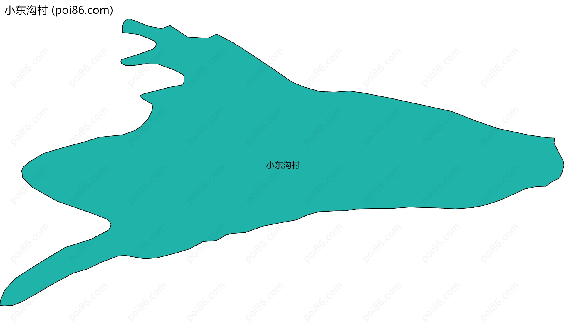 小东沟村边界地图