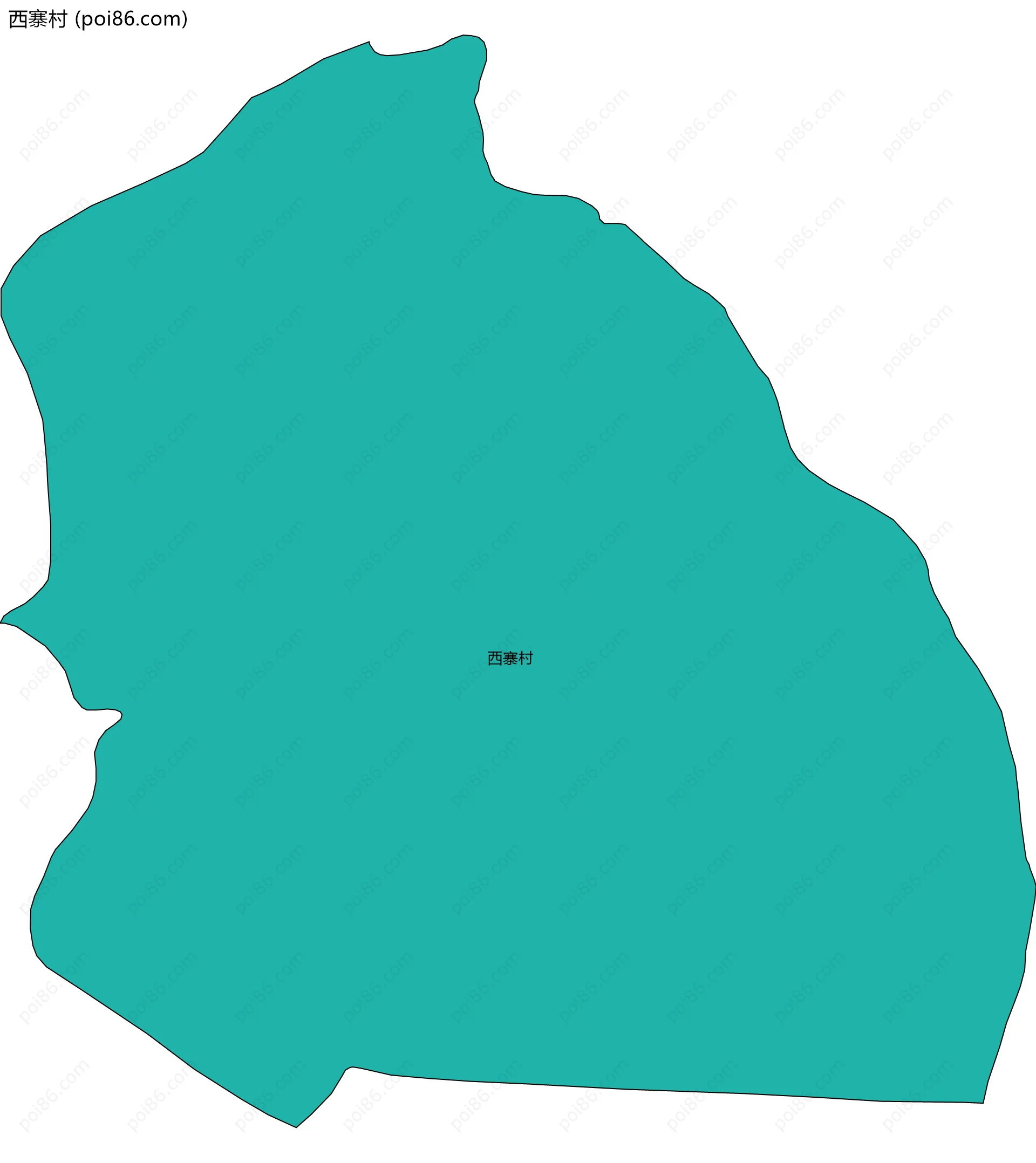 西寨村边界地图