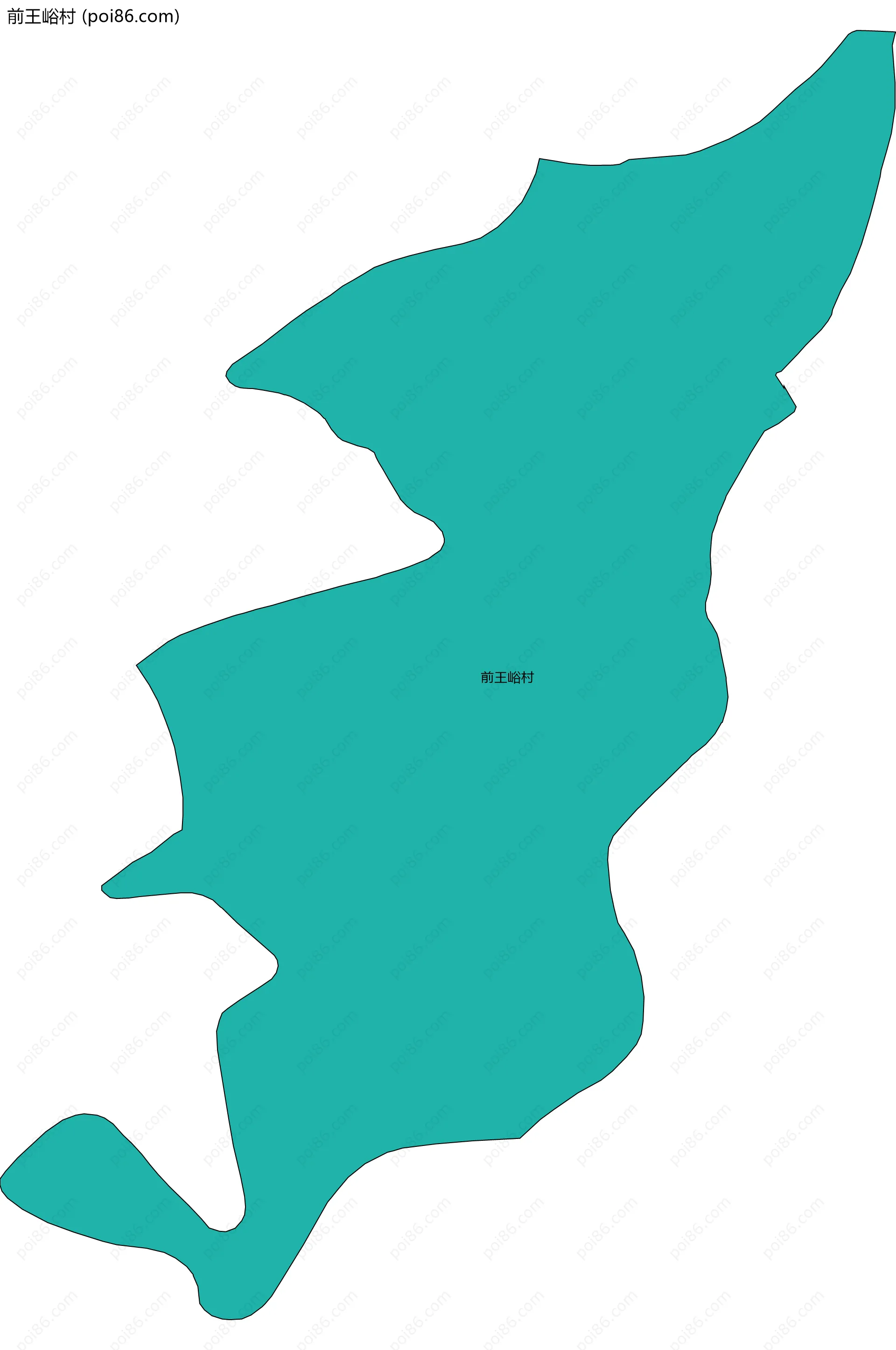 前王峪村边界地图