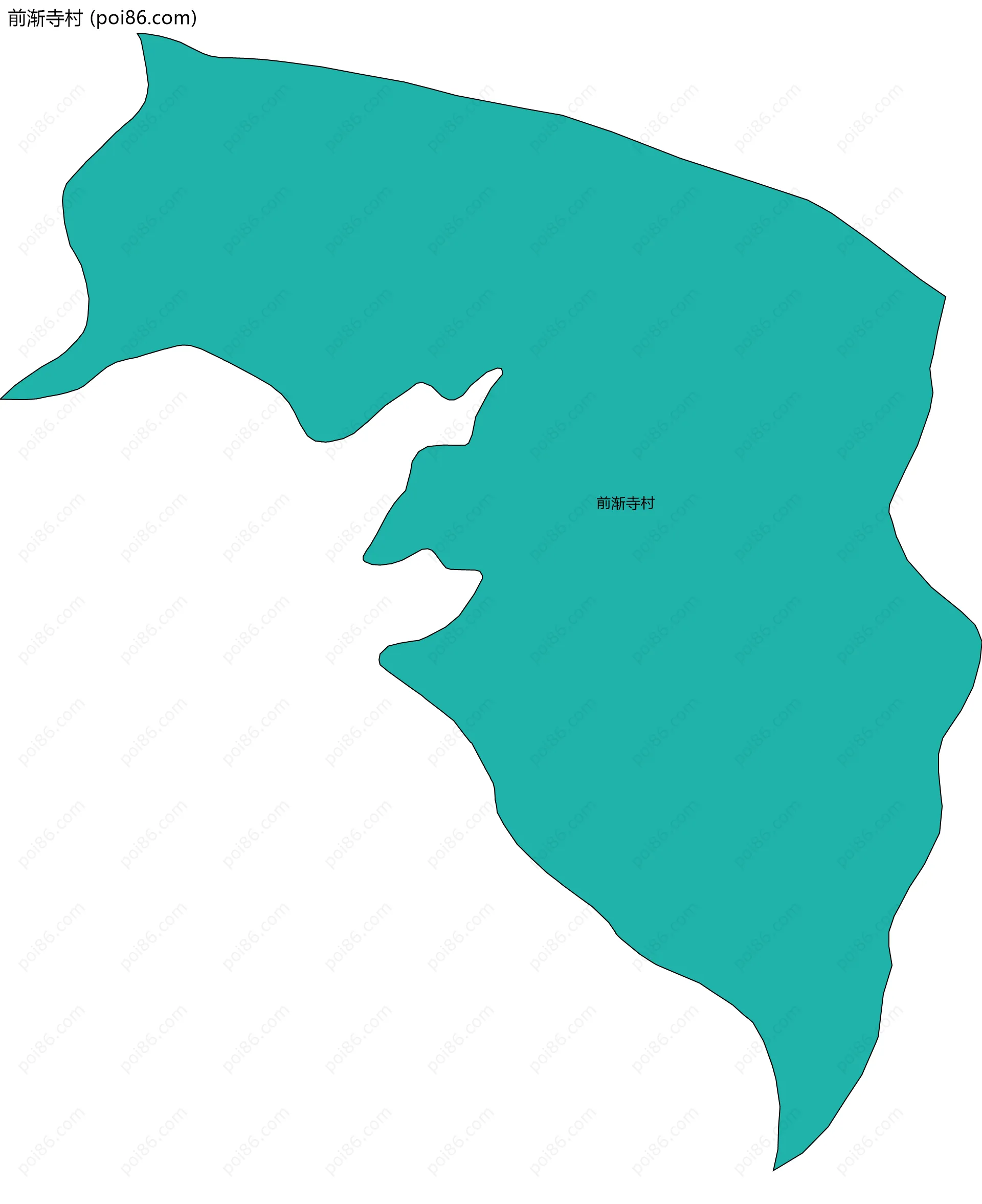 前渐寺村边界地图