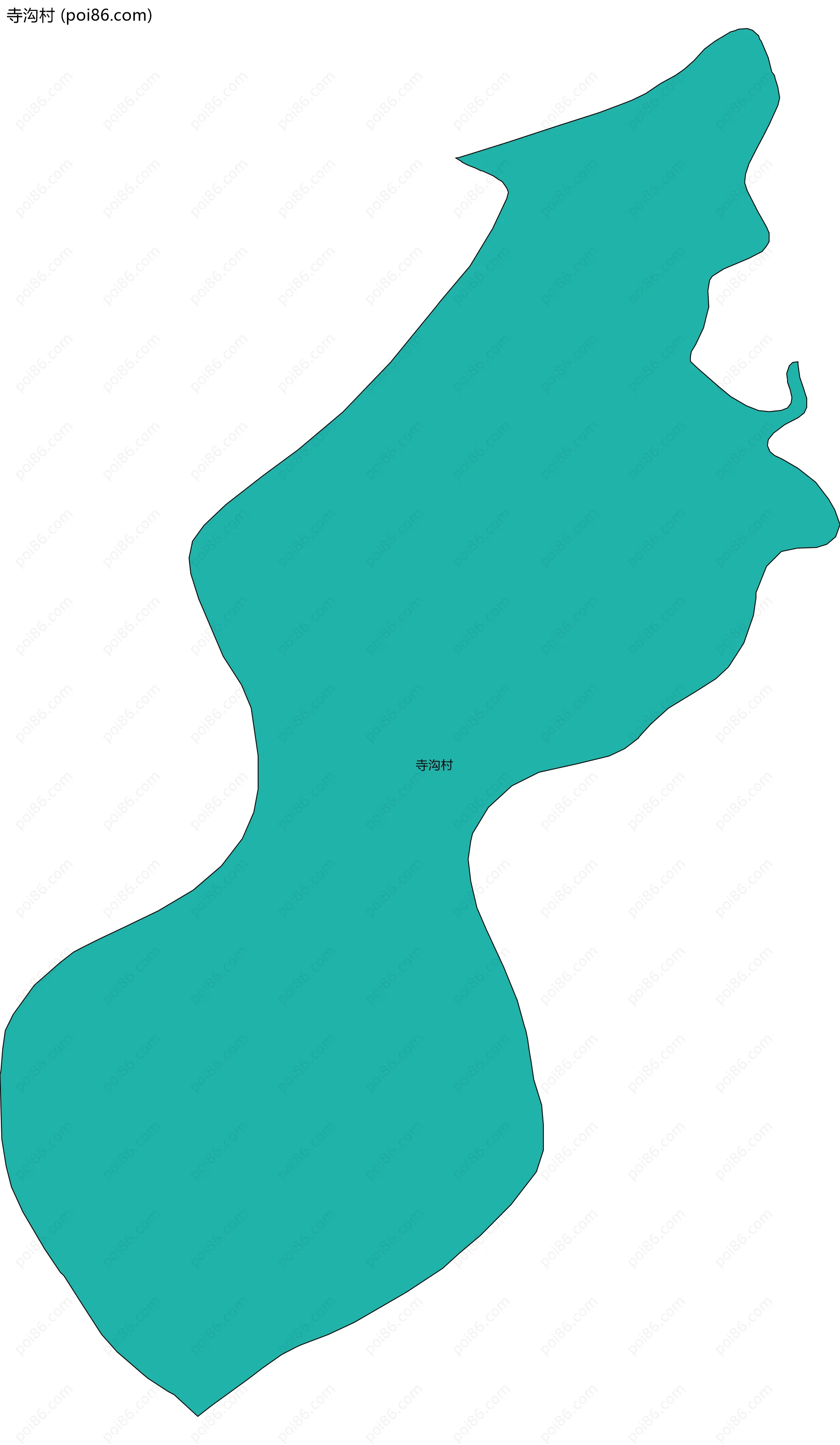 寺沟村边界地图