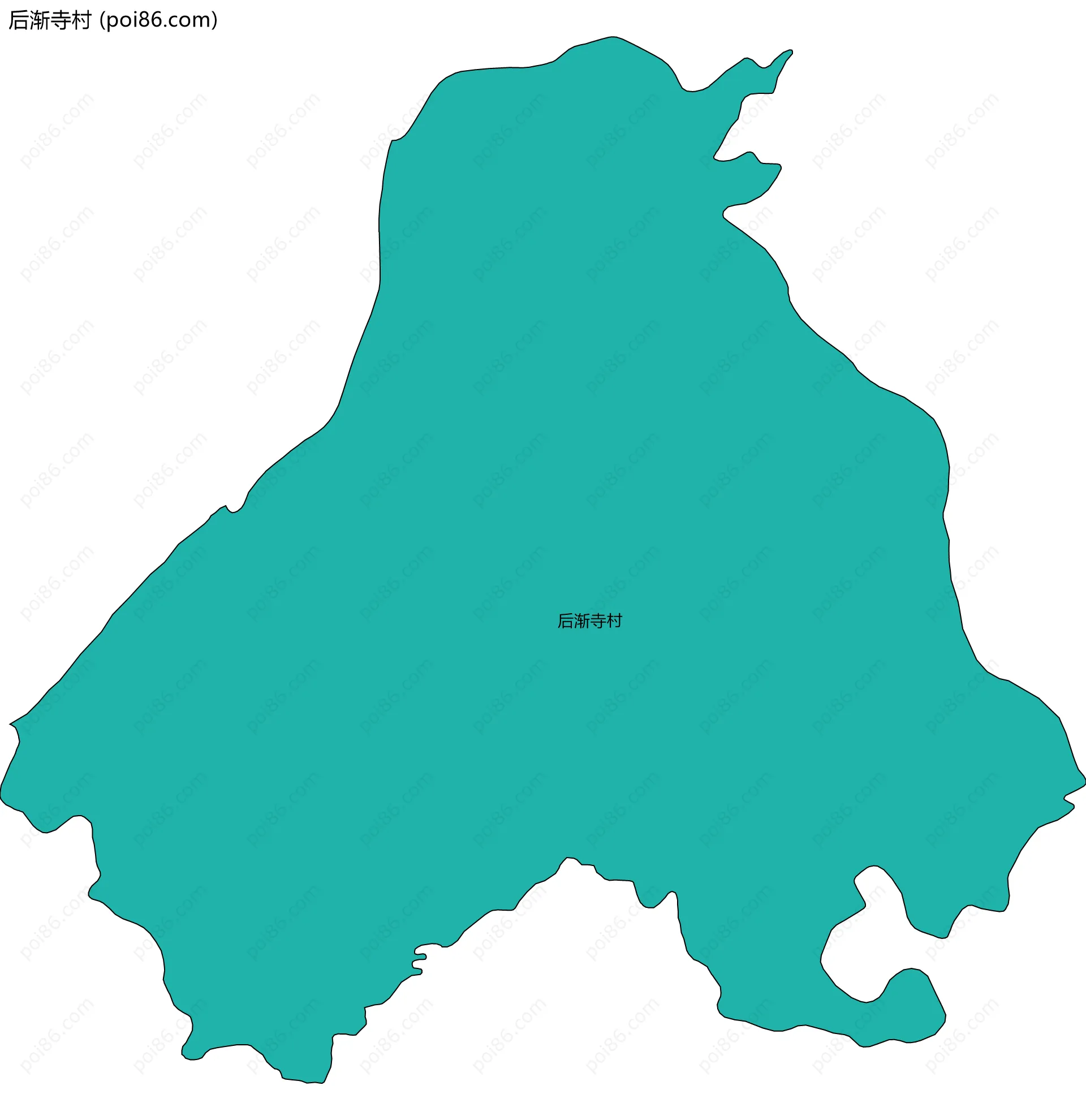 后渐寺村边界地图