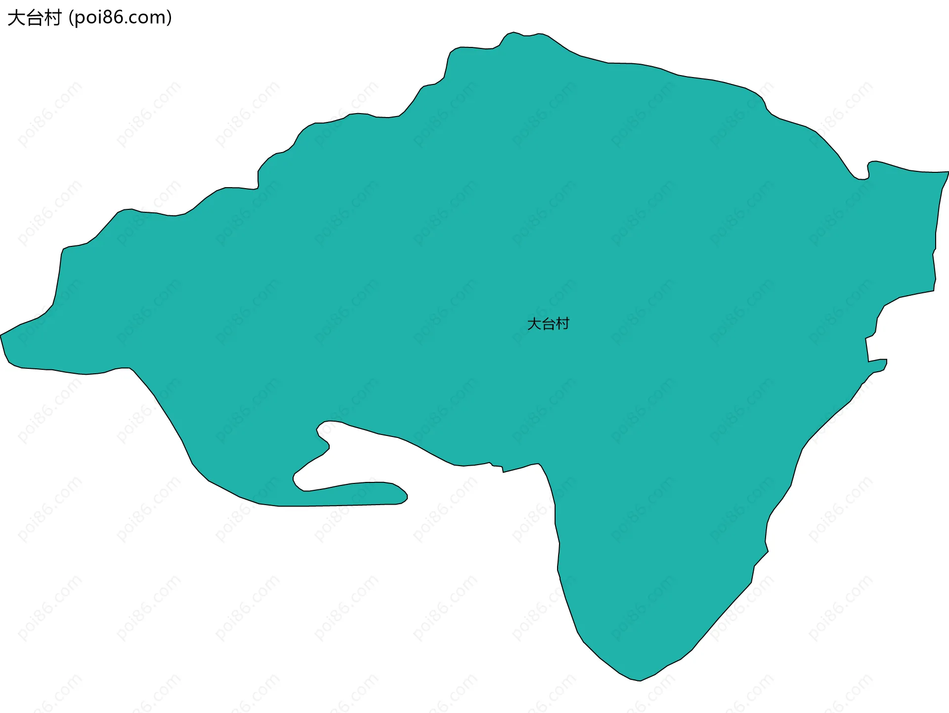 大台村边界地图