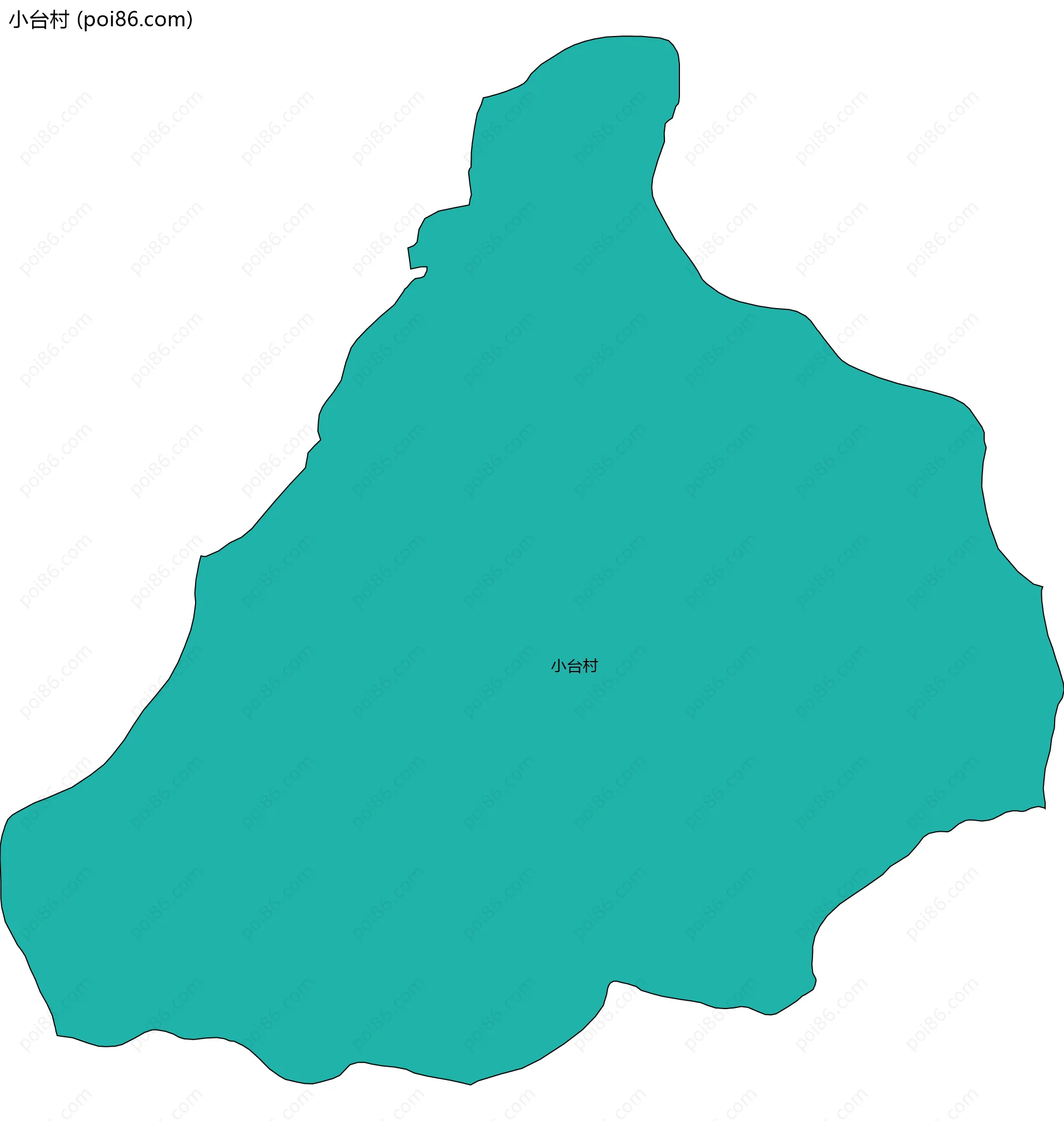 小台村边界地图