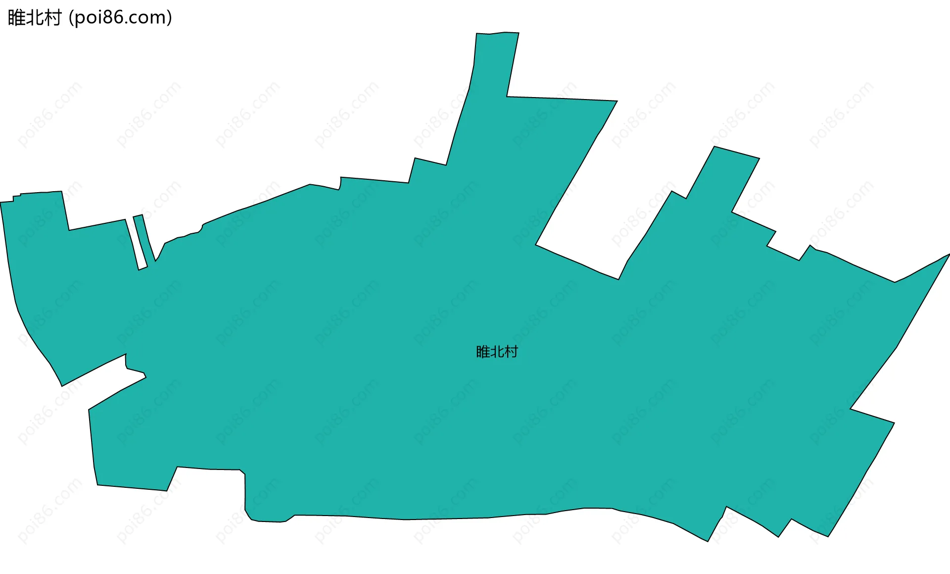 睢北村边界地图
