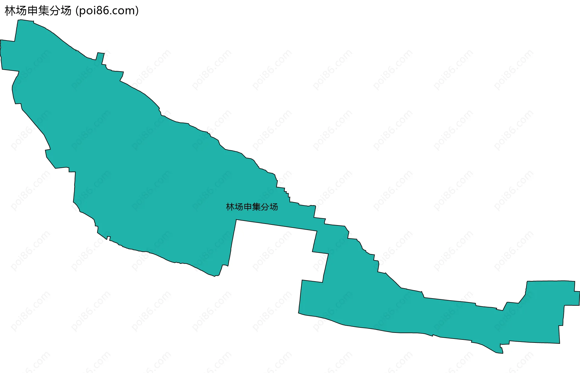 林场申集分场边界地图