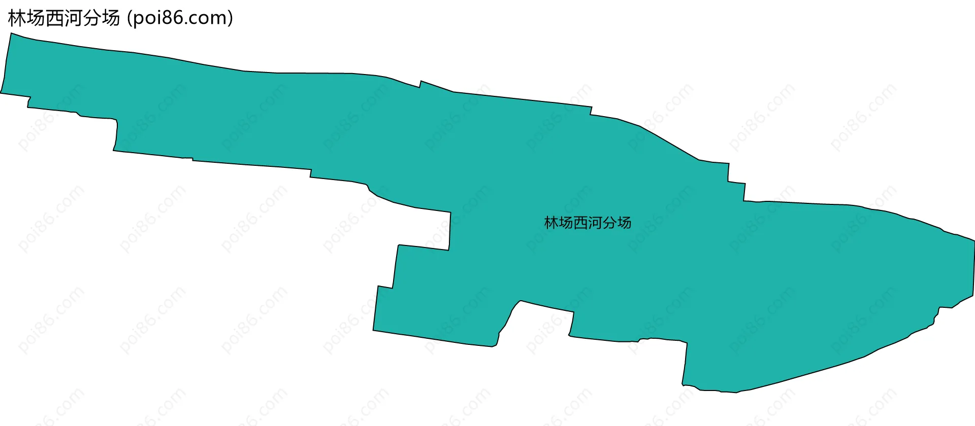 林场西河分场边界地图