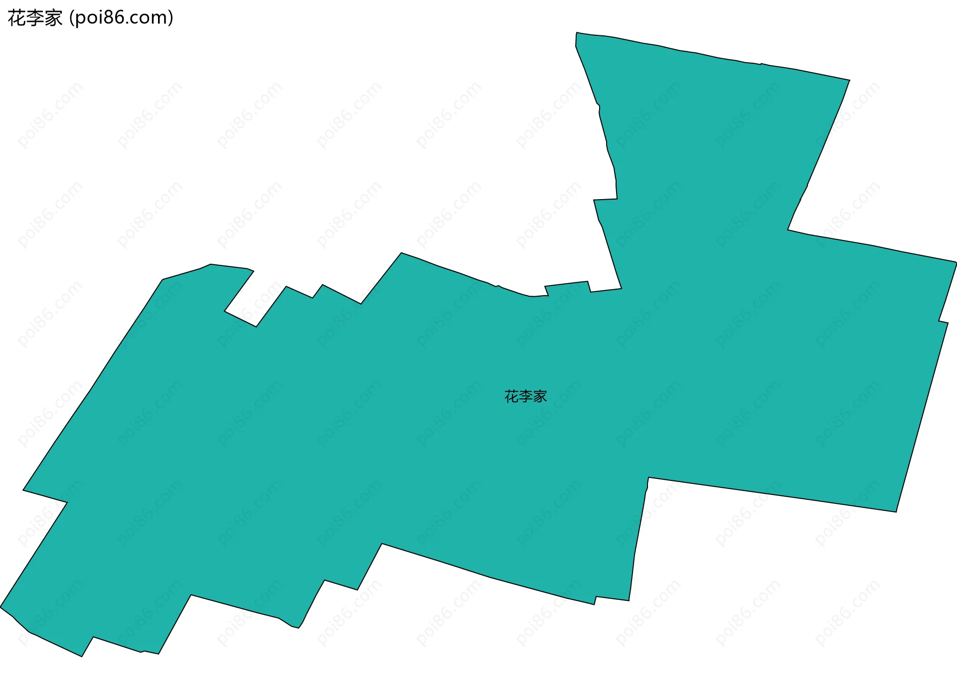 花李家边界地图