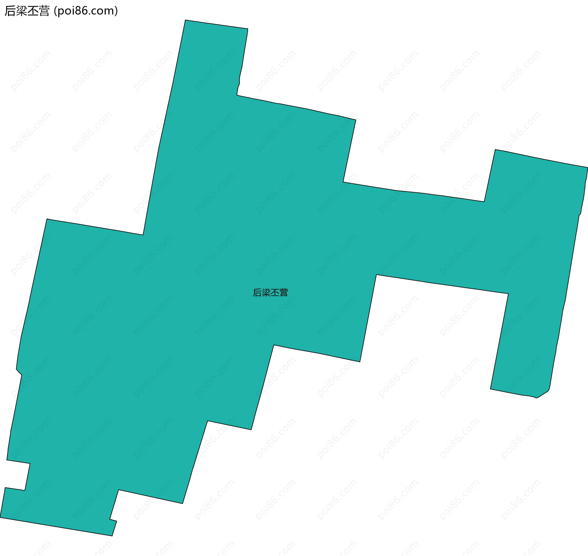 后梁丕营边界地图