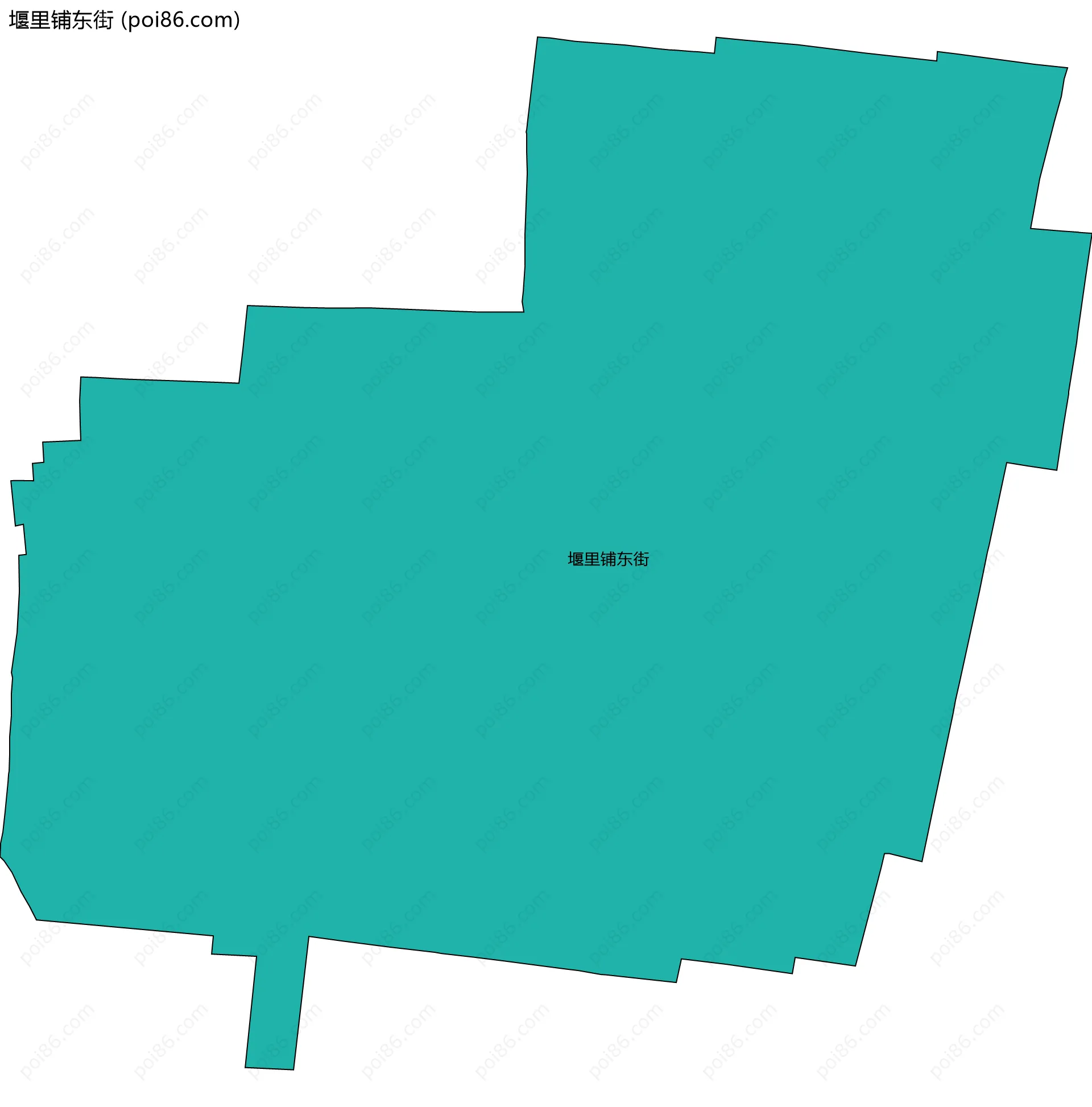 堰里铺东街边界地图