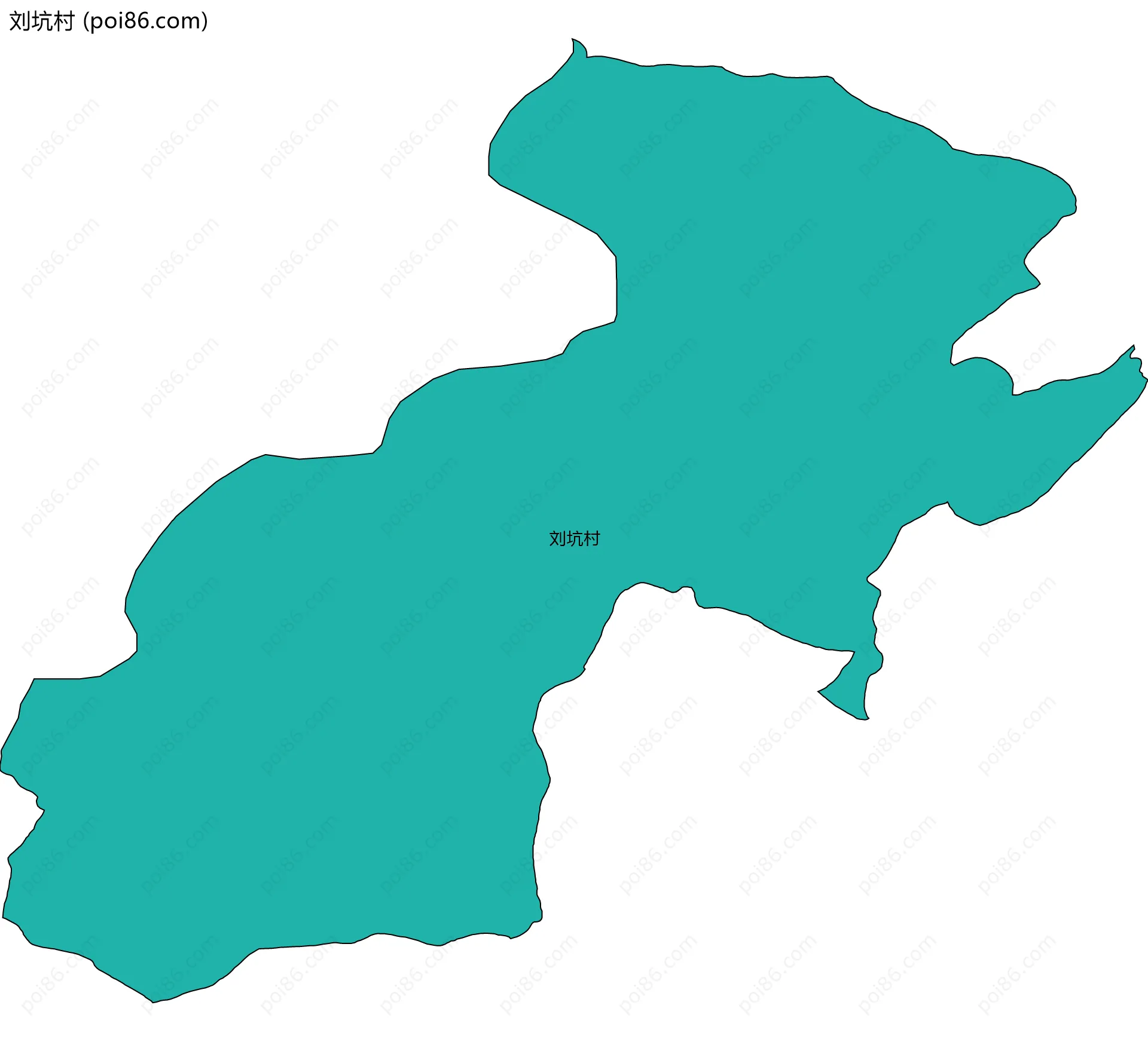 刘坑村边界地图